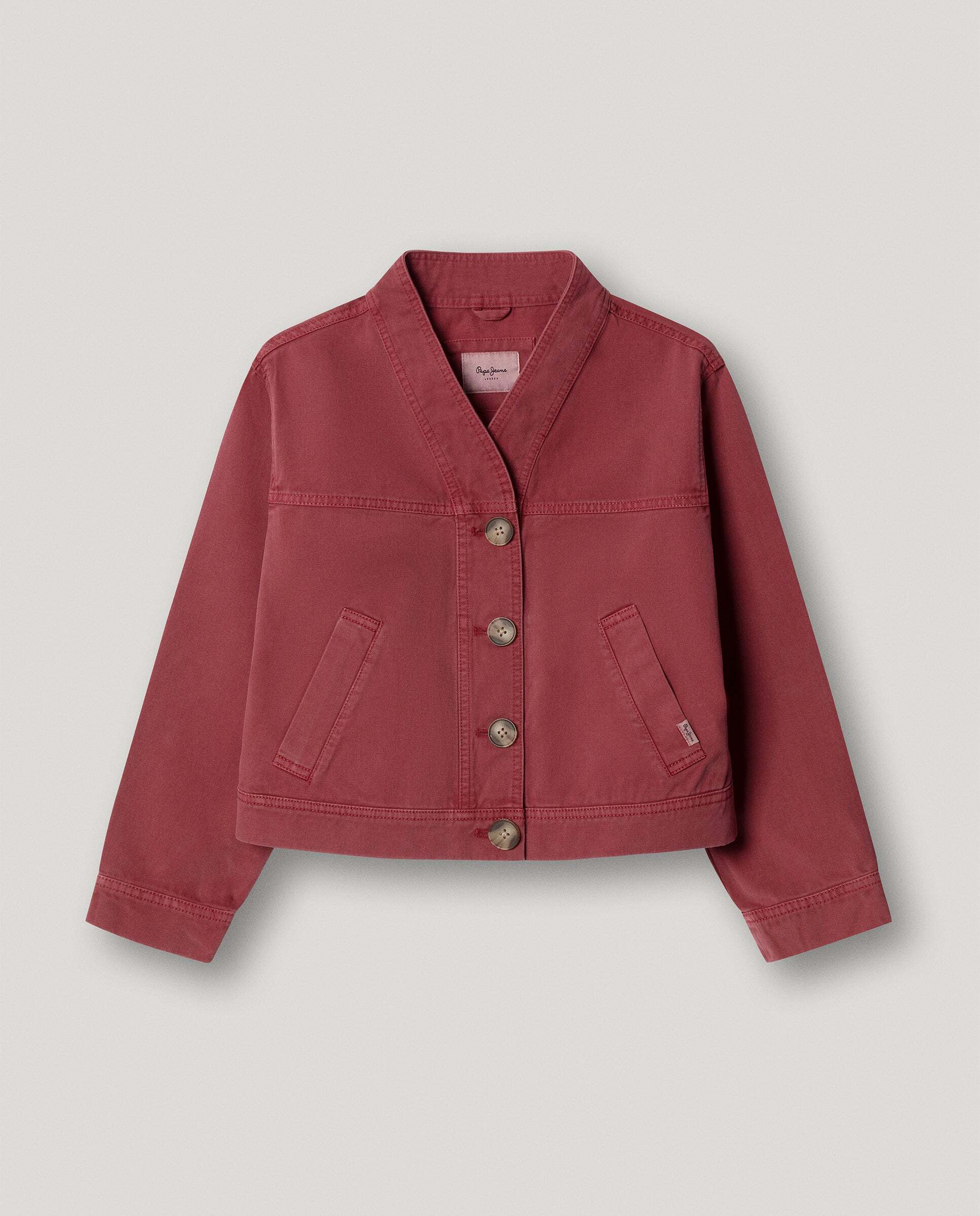 Chaqueta Ivonne de niña - Pepe Jeans - Granate Granate-1