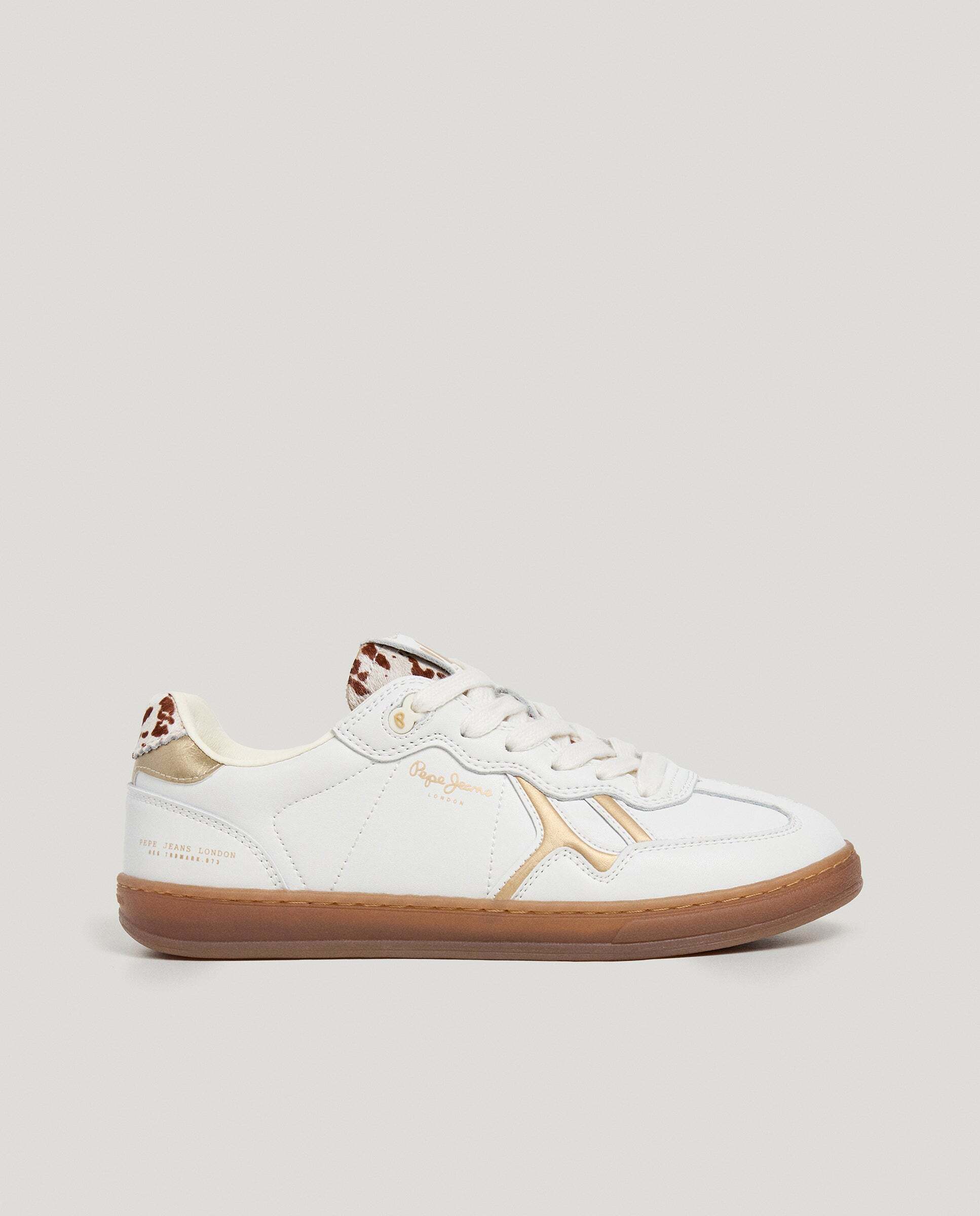 Pepe Jeans - Zapatillas piel con detalles animal print - ball.