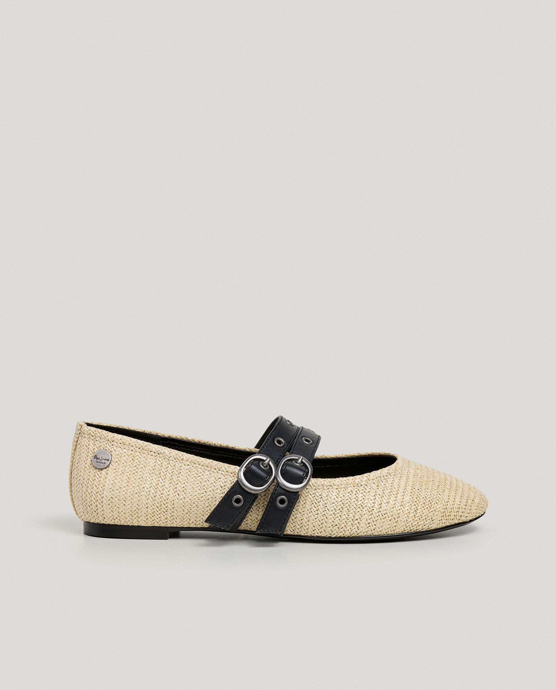 Pepe Jeans - Bailarinas de mujer planas con doble correa.