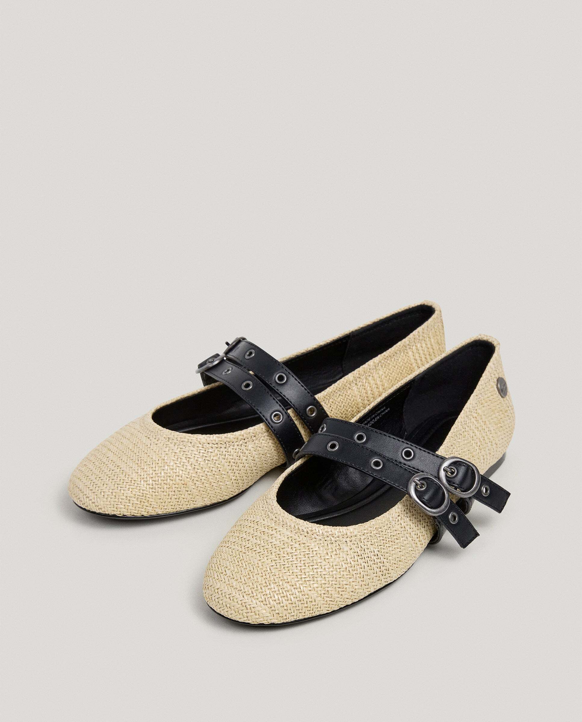 Bailarinas de mujer con doble correa - Pepe Jeans - Natural Natural-2