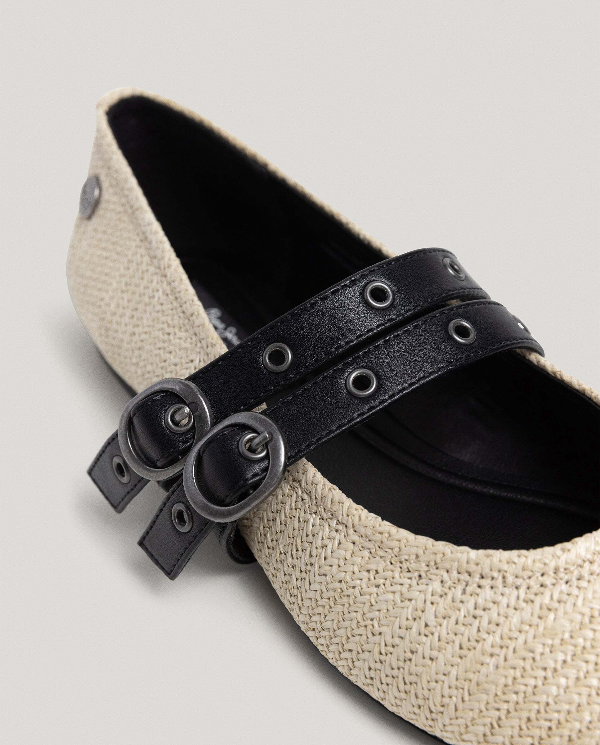 Bailarinas de mujer con doble correa - Pepe Jeans - Natural Natural-5