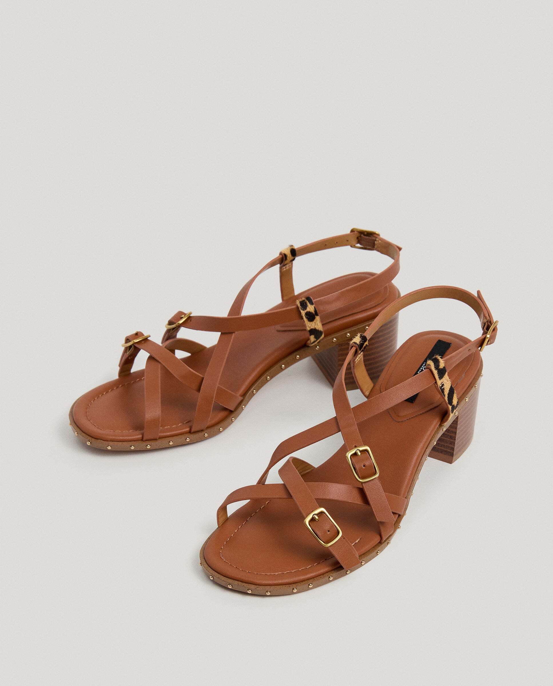 Sandalias de mujer detalles animal print - Pepe Jeans - Marrón Marrón-2