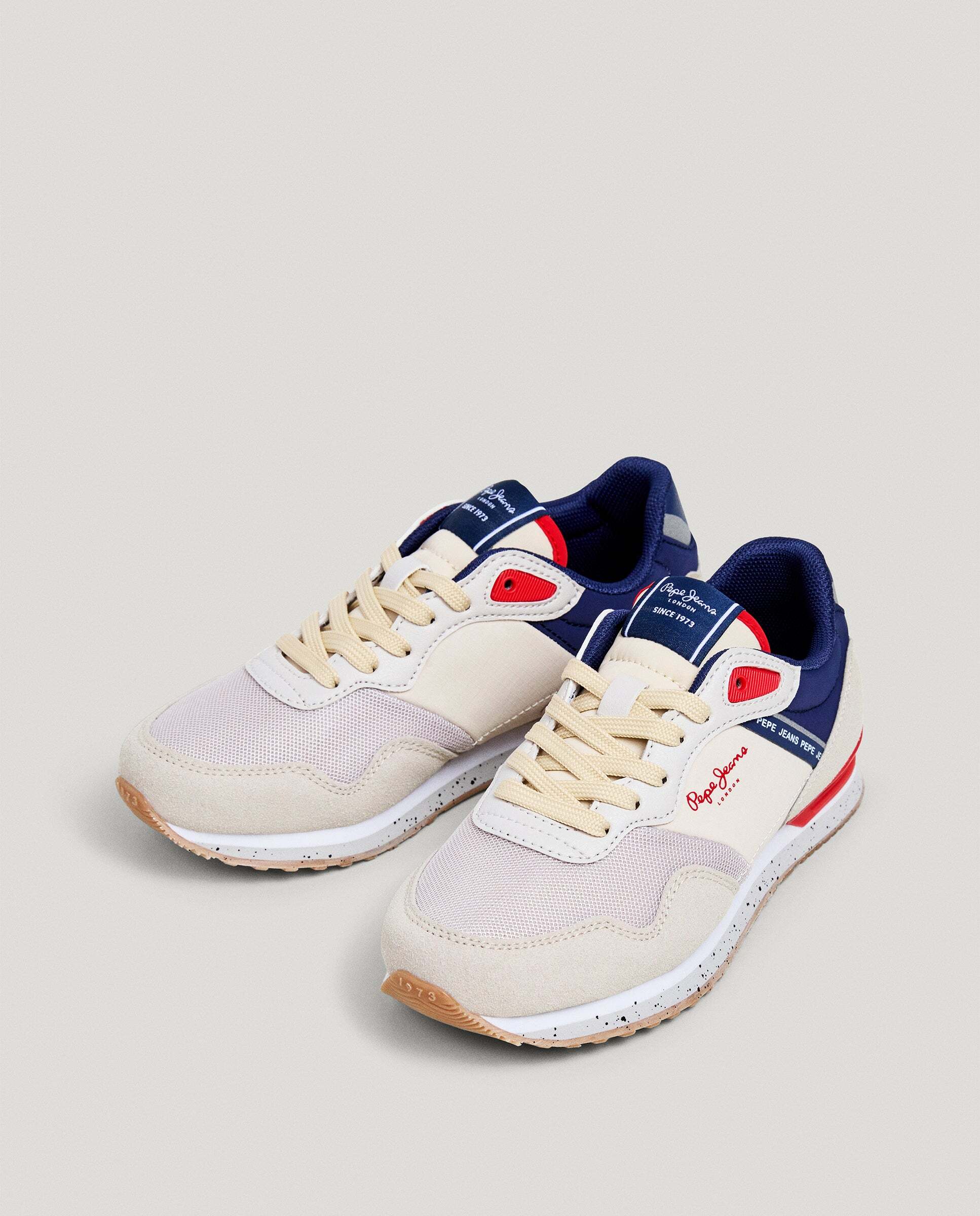 Zapatillas running combinadas - Pepe Jeans - london - Gris Gris-3