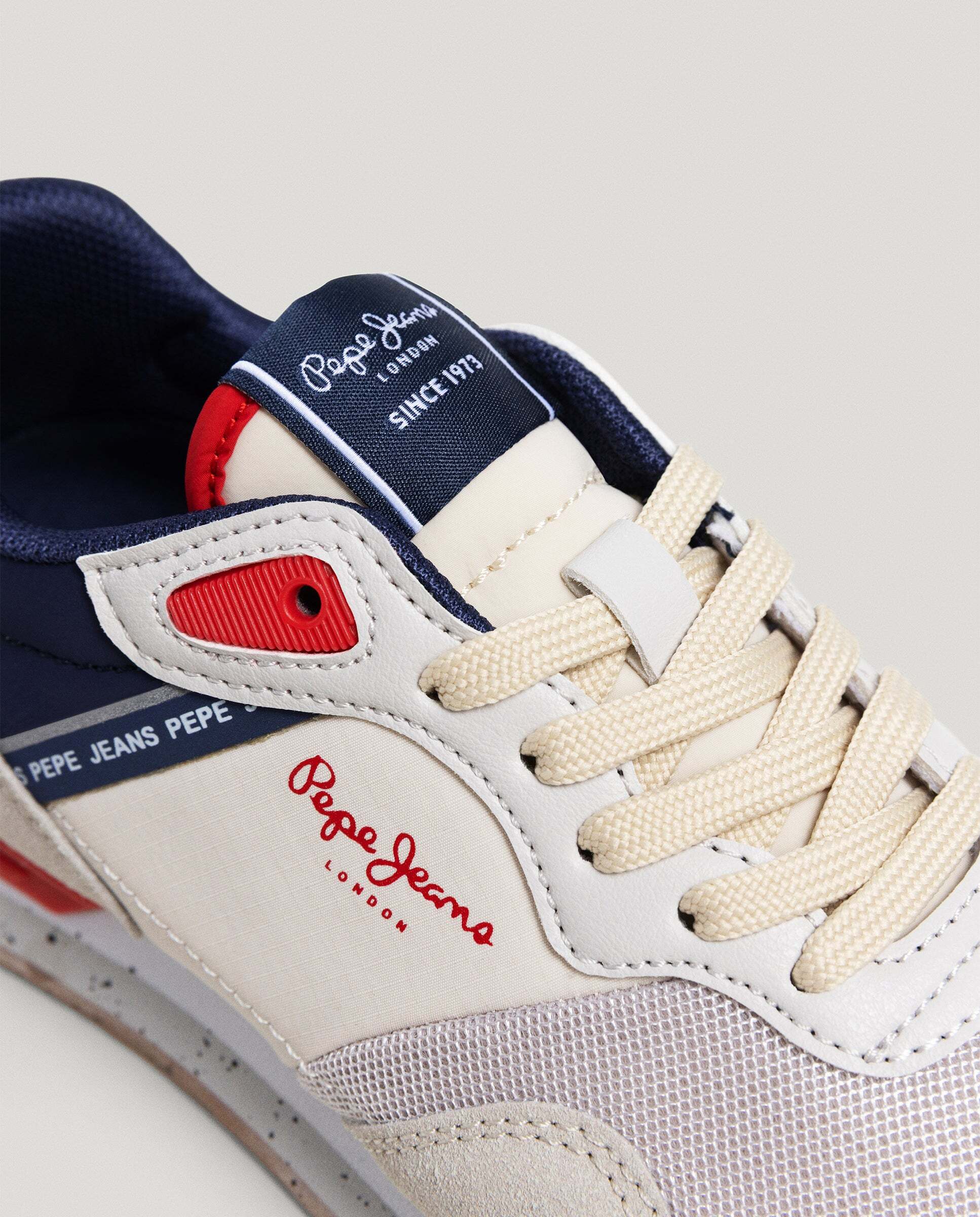 Zapatillas running combinadas - Pepe Jeans - london - Gris Gris-5