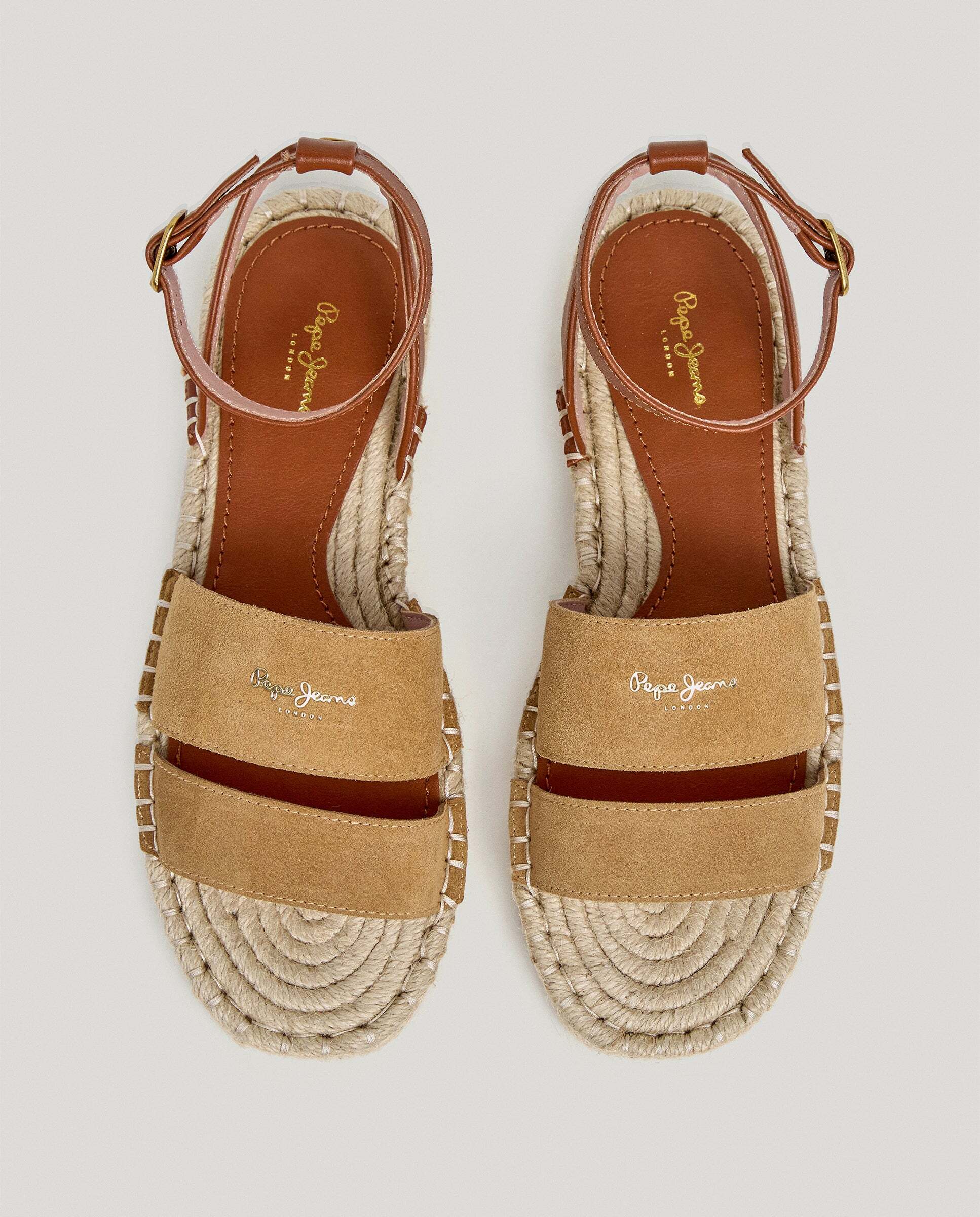 Sandalias de mujer planas de yute - Pepe Jeans - Natural Natural-3