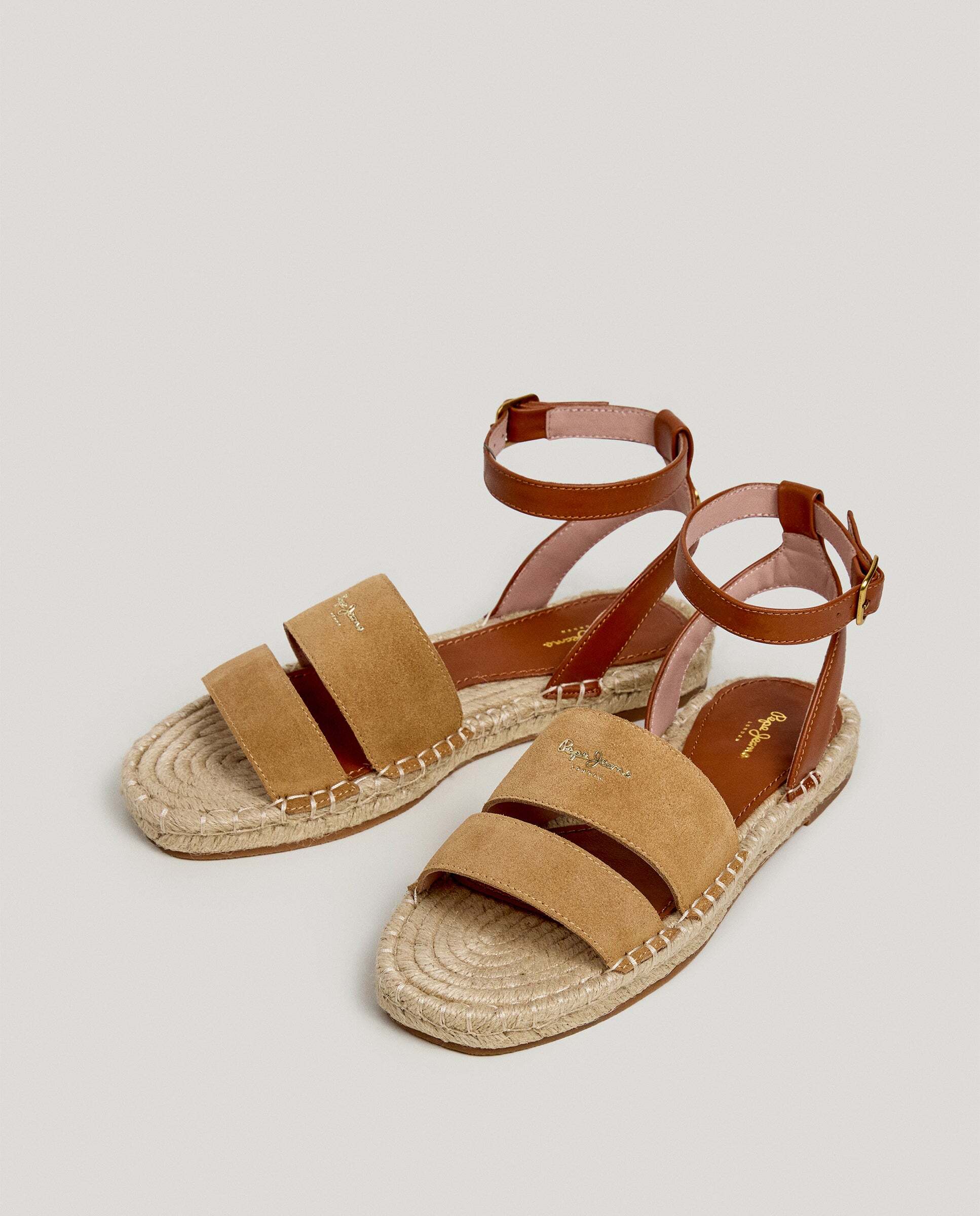 Sandalias de mujer planas de yute - Pepe Jeans - Natural Natural-2