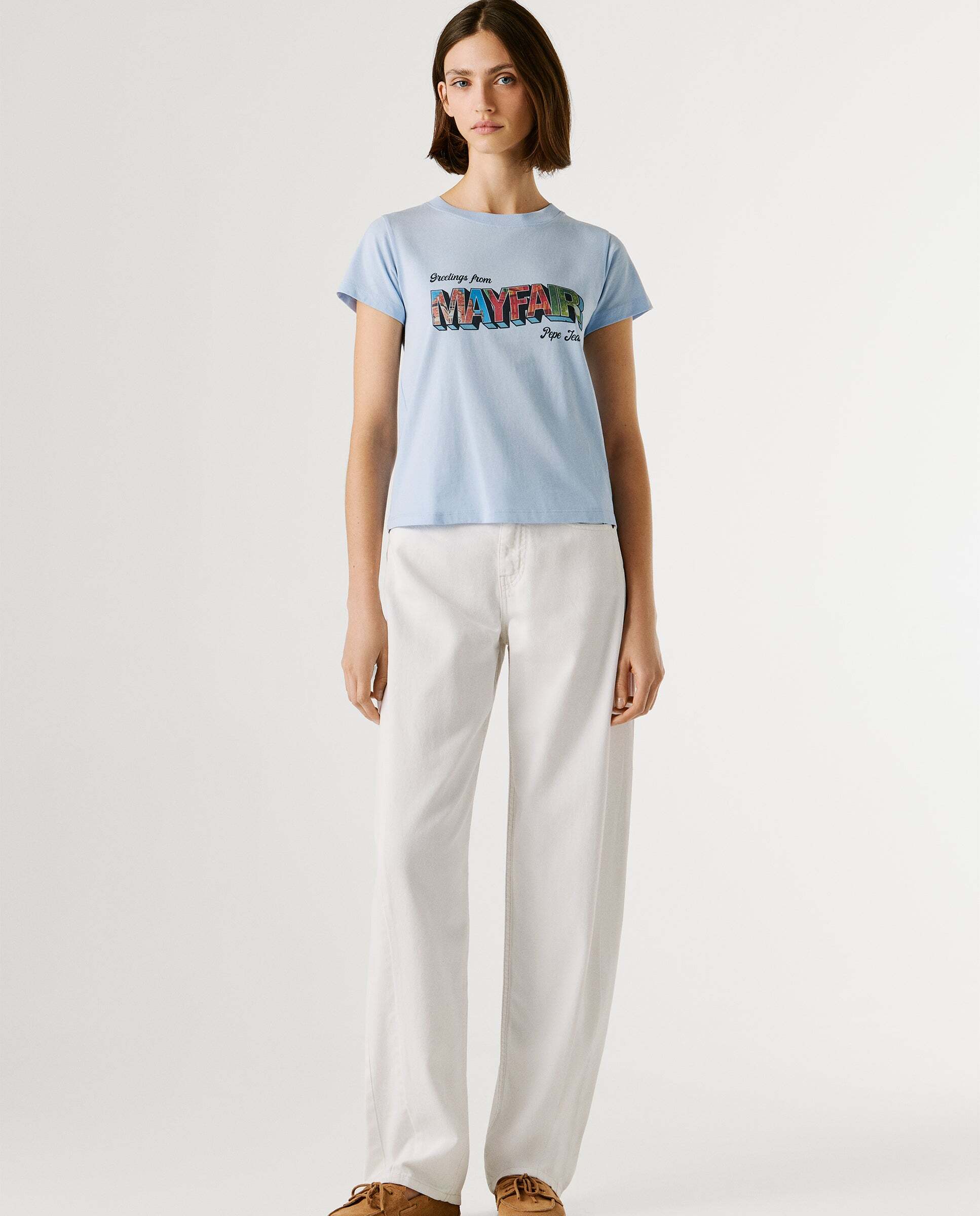 Camiseta de mujer con gráfico estampado - Pepe Jeans - Azul Azul-2