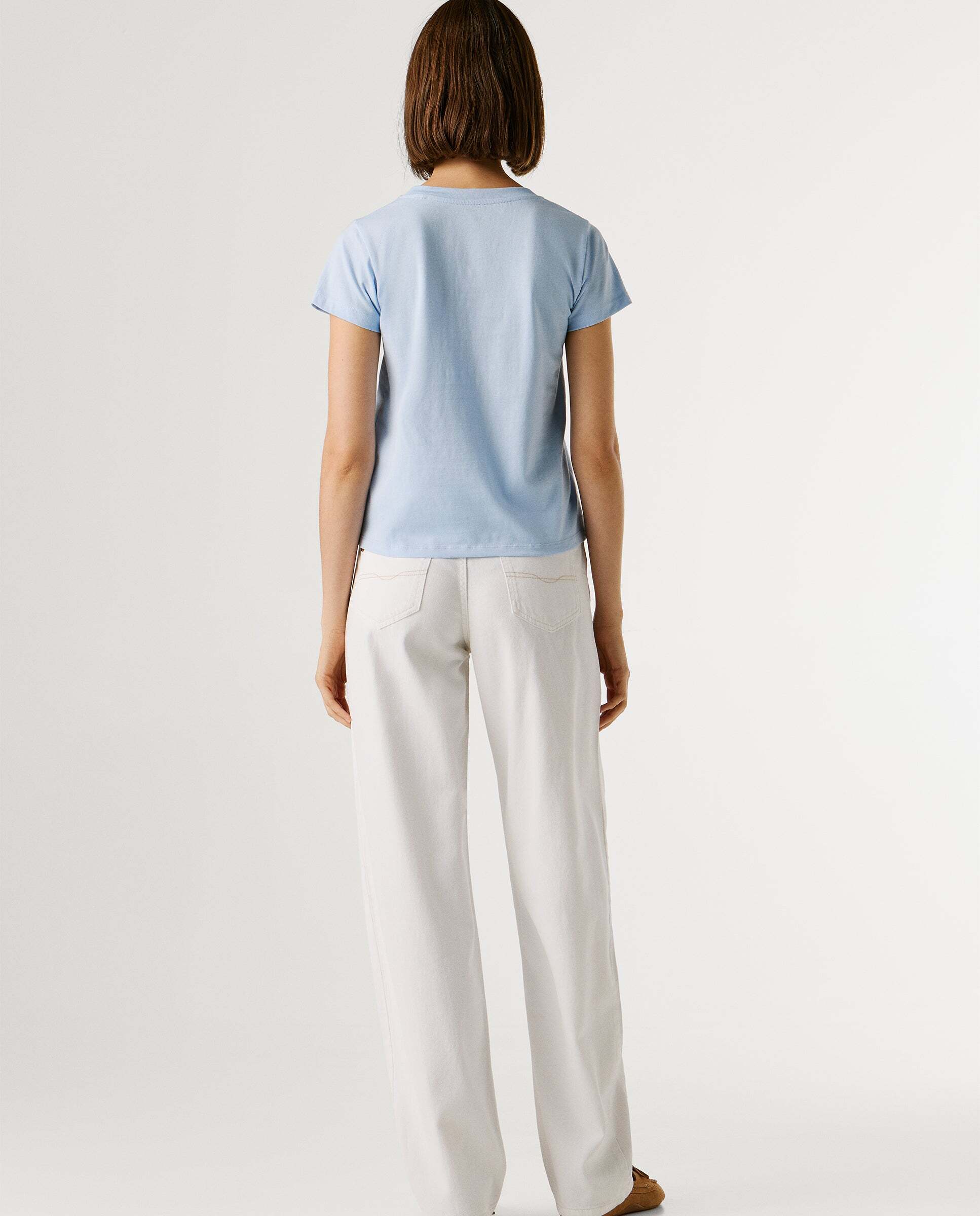 Camiseta de mujer con gráfico estampado - Pepe Jeans - Azul Azul-3