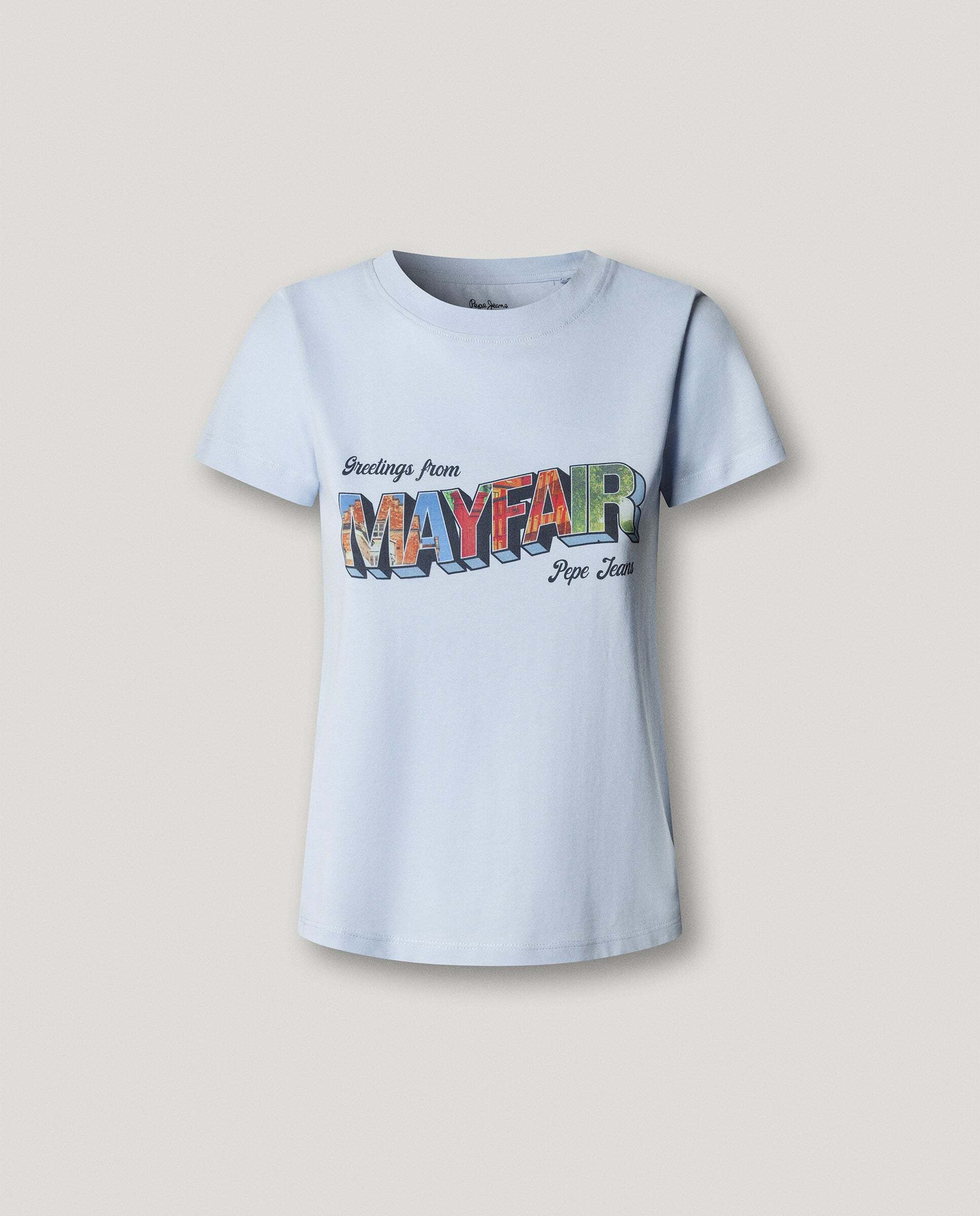 Camiseta de mujer con gráfico estampado - Pepe Jeans - Azul Azul-8