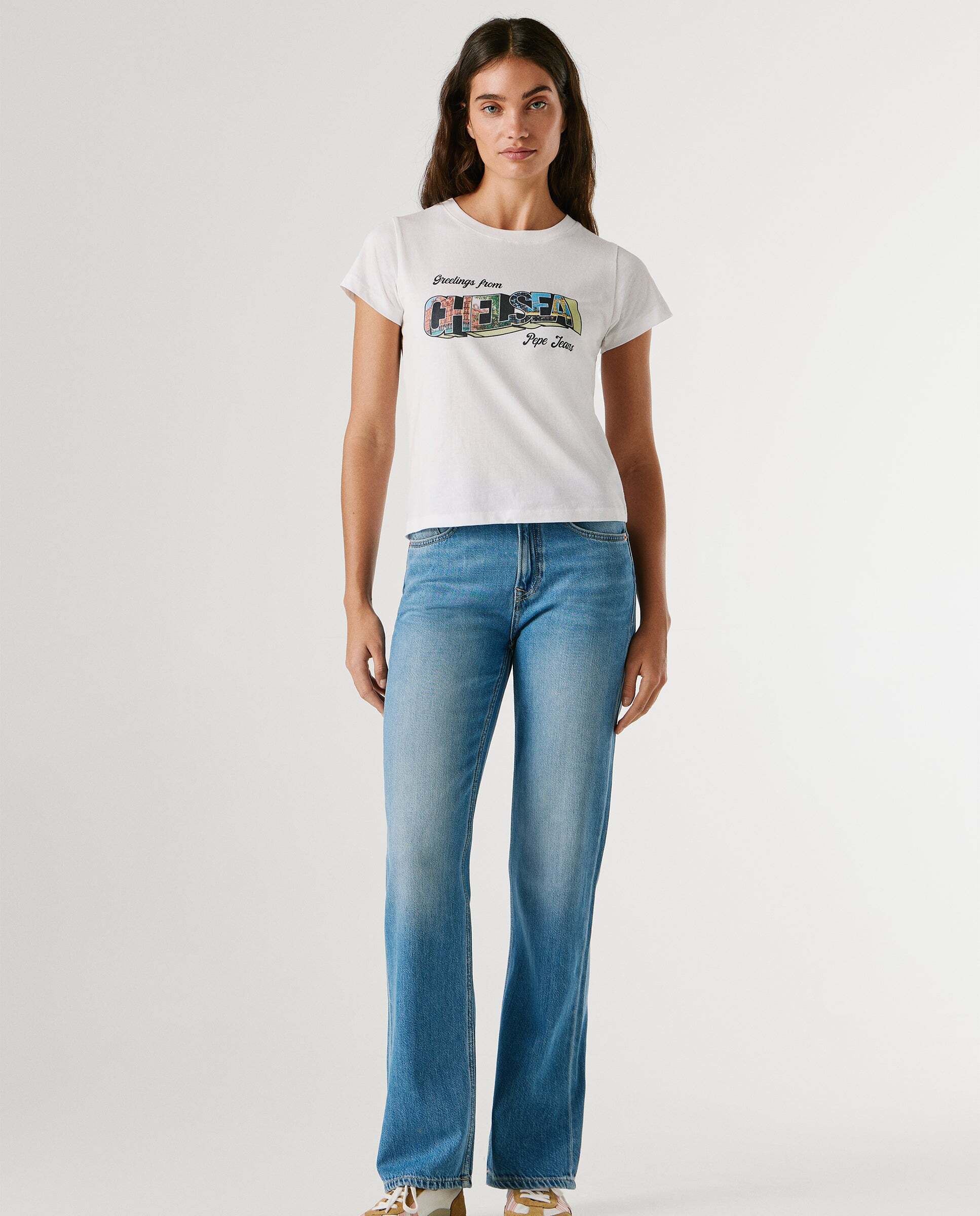 Camiseta de mujer con gráfico estampado - Pepe Jeans - Blanco Blanco-2