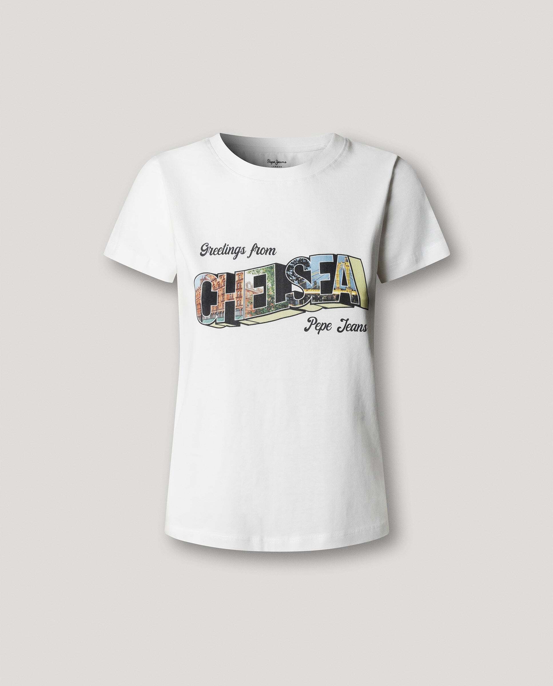 Camiseta de mujer con gráfico estampado - Pepe Jeans - Blanco Blanco-9