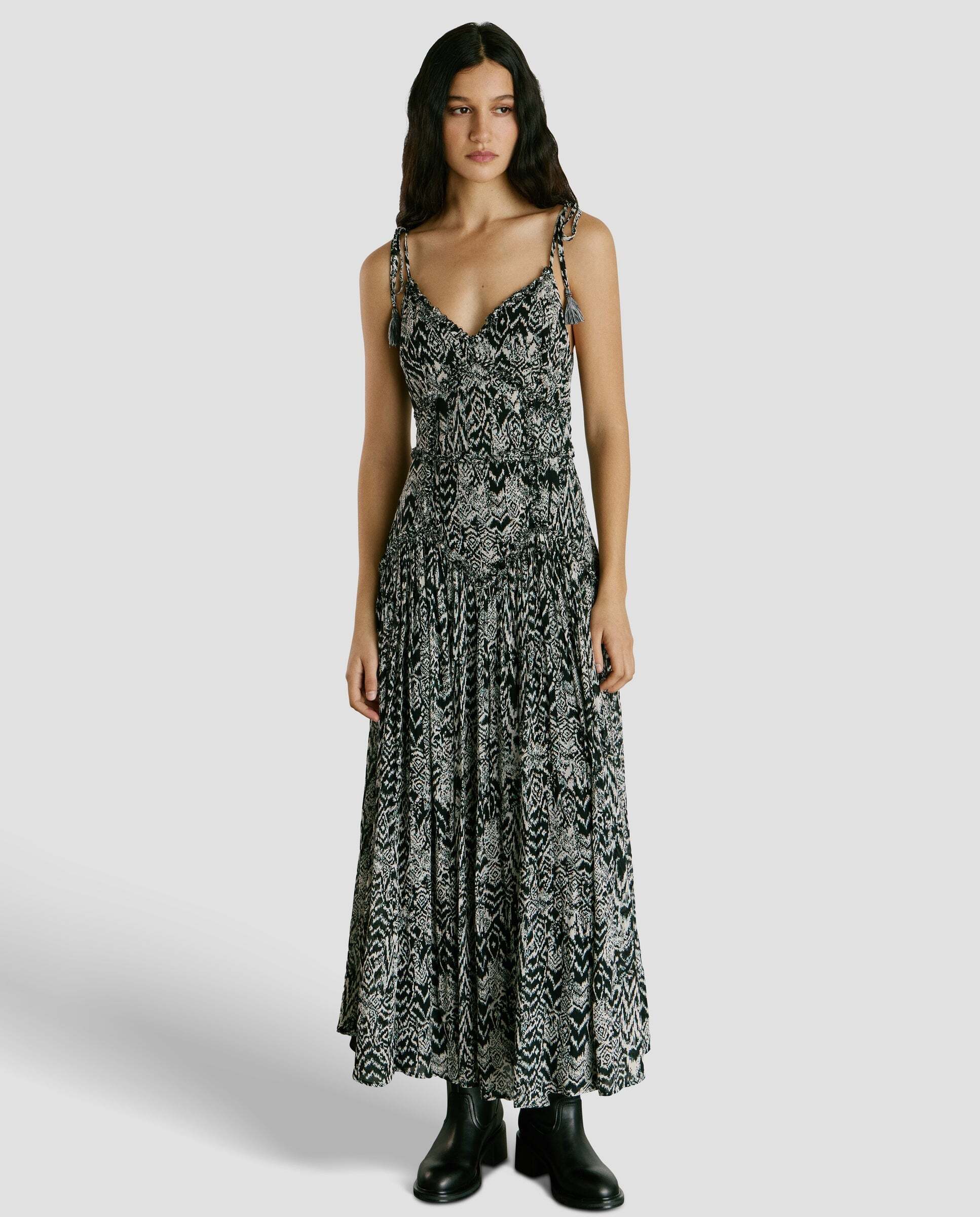 Pepe Jeans - W11 - vestido largo de mujer de tirantes.
