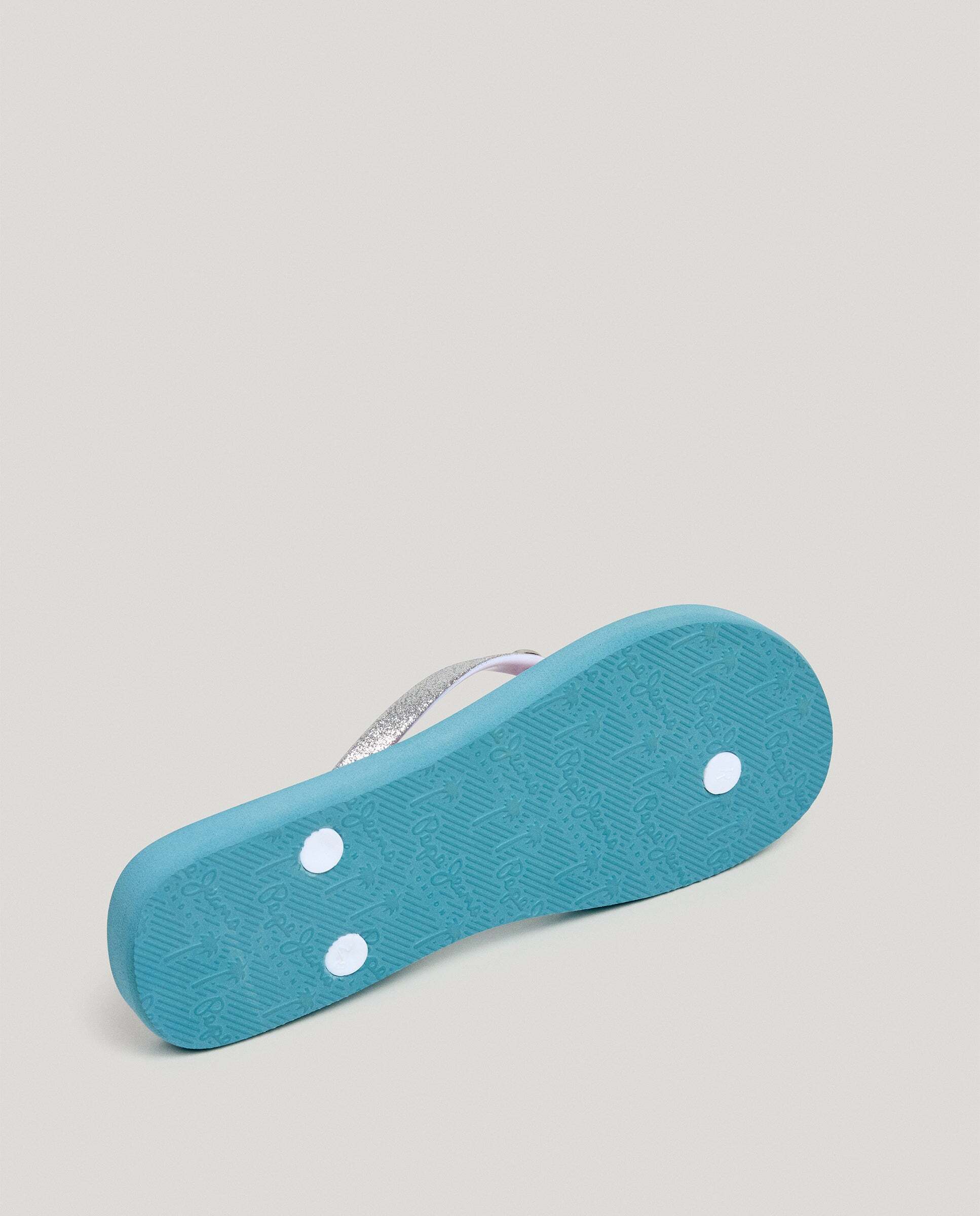 Chanclas de mujer de playa estampado floral - Pepe Jeans - Plata Plata-6