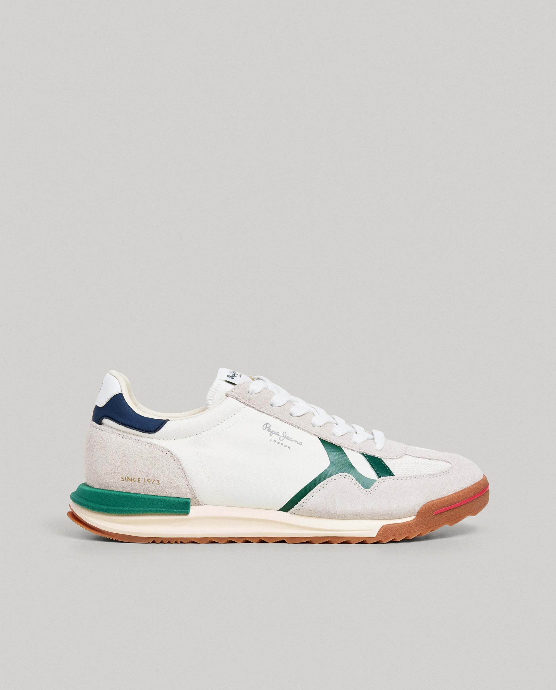 Imagen 0 de Marvin - zapatillas retro con detalles en ante Blanco