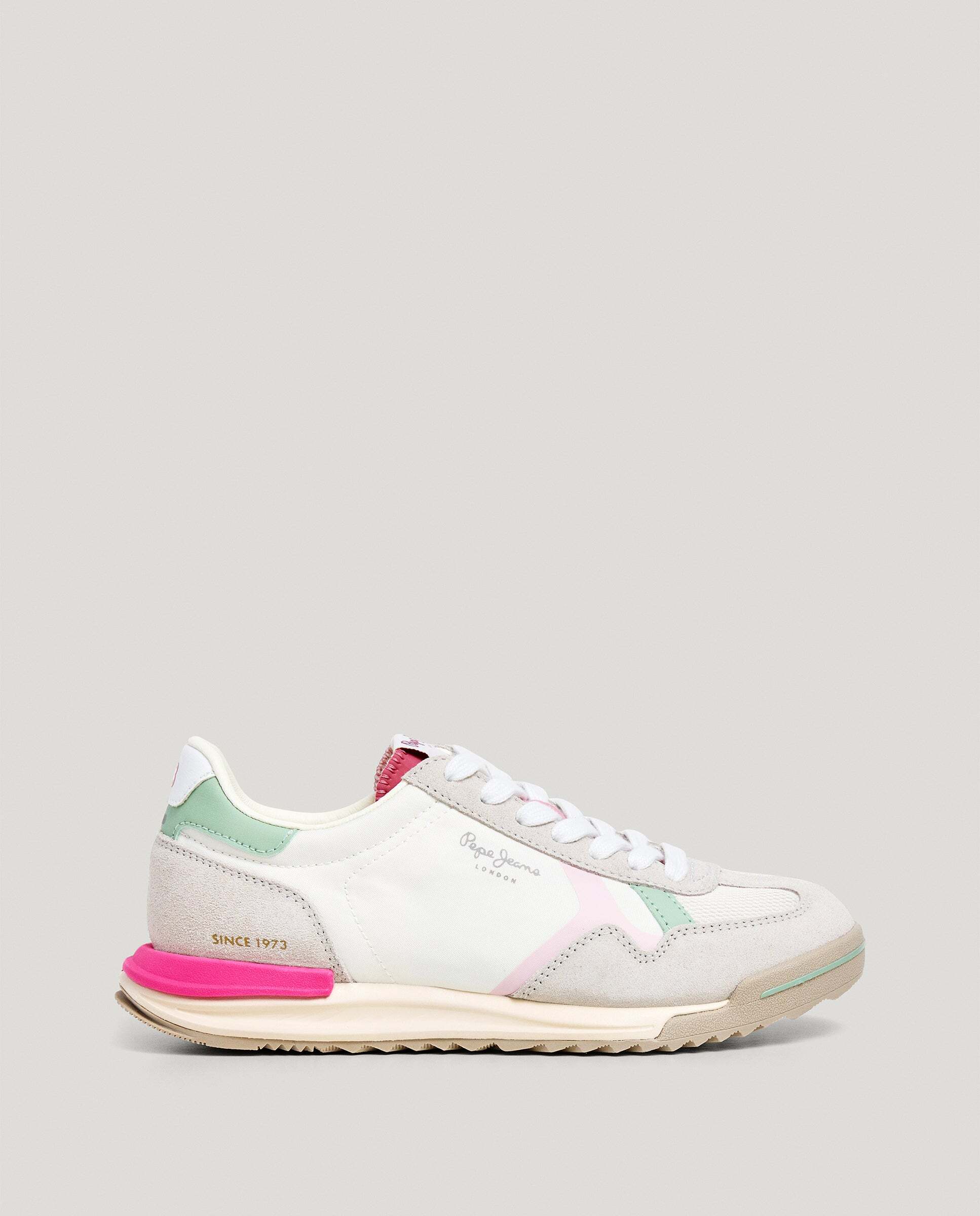 Marvin - Pepe Jeans - zapatillas retro con detalles en ante - Blanco Blanco-3
