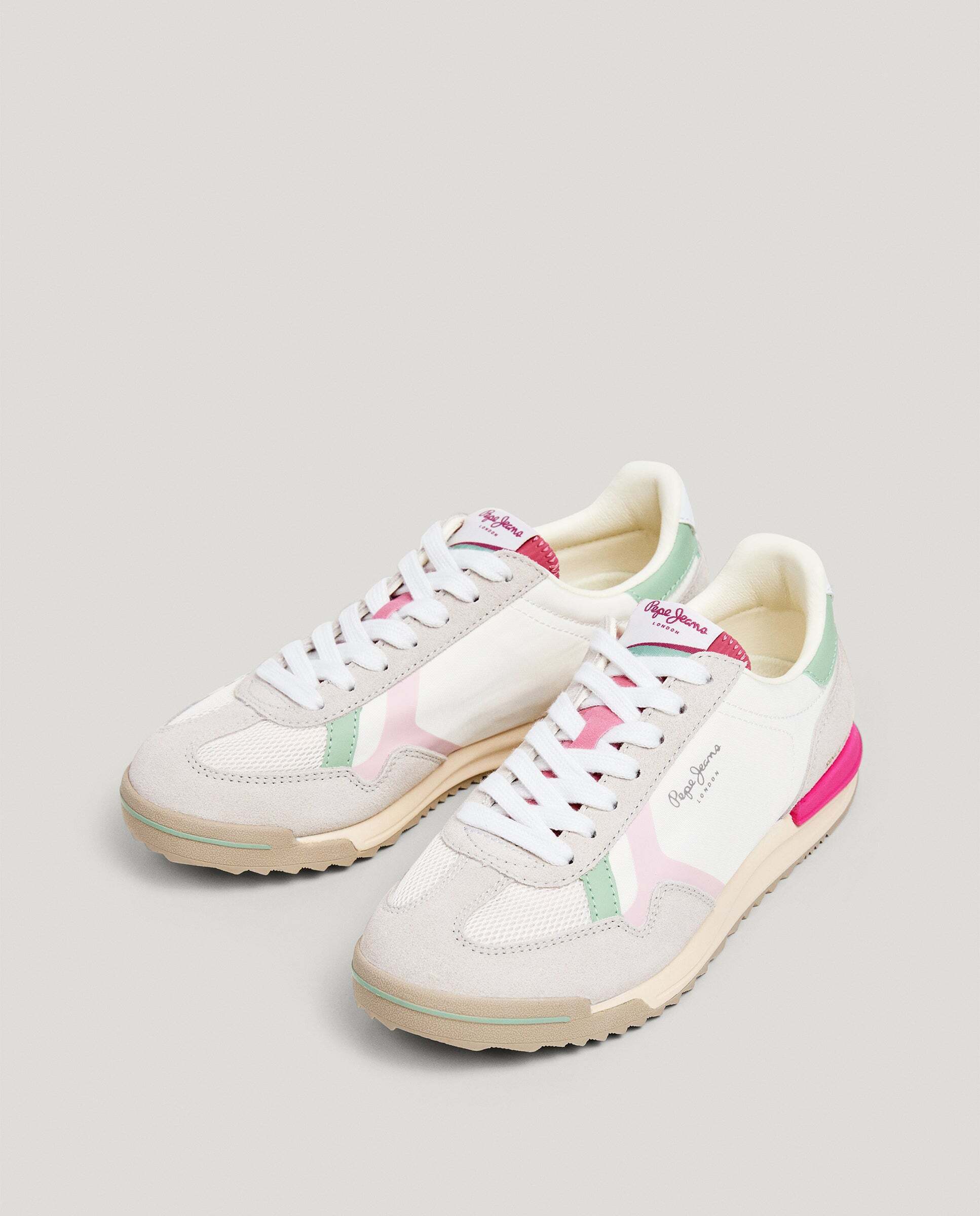 Marvin - Pepe Jeans - zapatillas retro con detalles en ante - Blanco Blanco-4