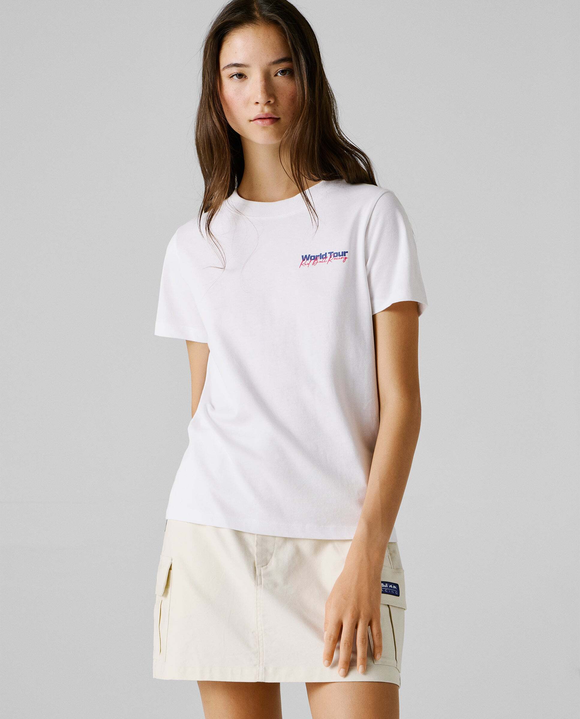 Pepe Jeans - Camiseta de mujer espalda estampada fit relaxed red bull racing.