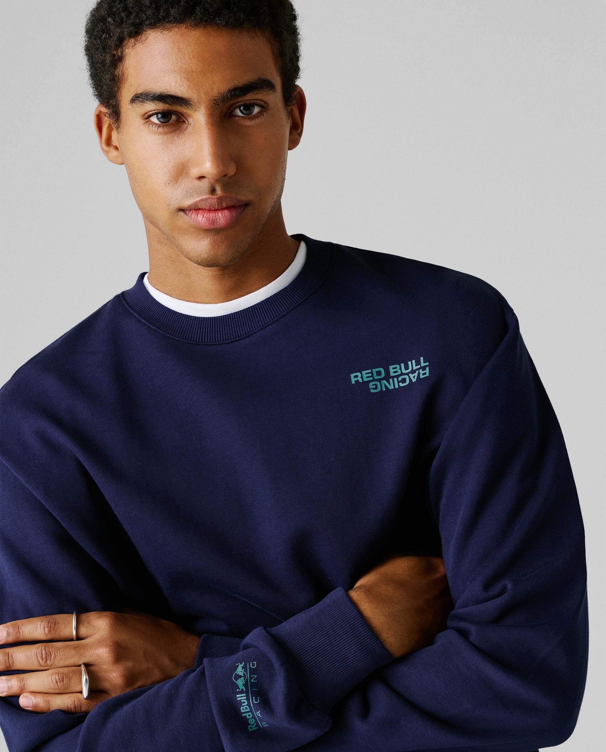 Sudadera de hombre cuello redondo fit regular red bull racing Azul oscuro Pepe Jeans Azul oscuro-4