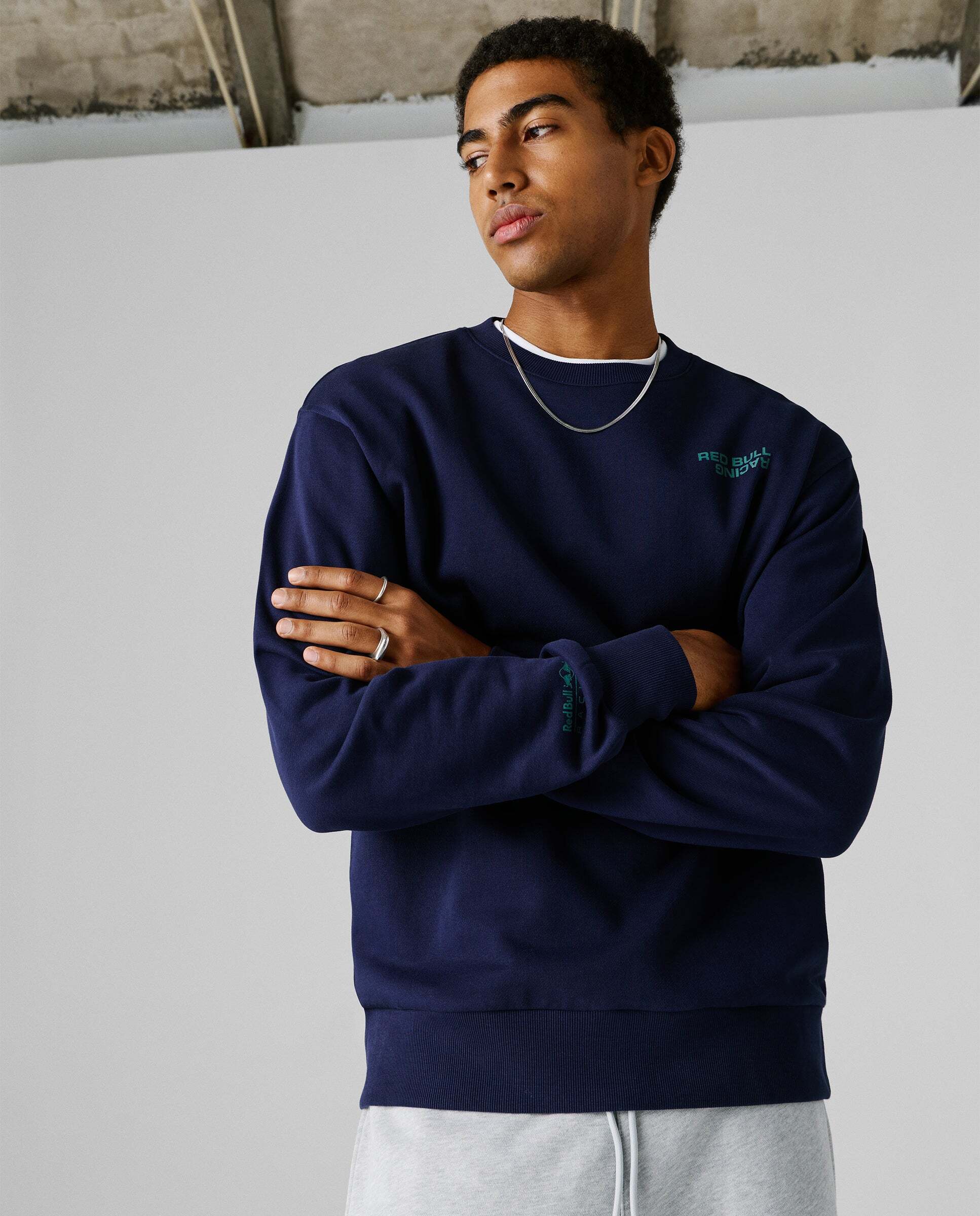Sudadera de hombre cuello redondo fit regular red bull racing Azul oscuro Pepe Jeans Azul oscuro-7
