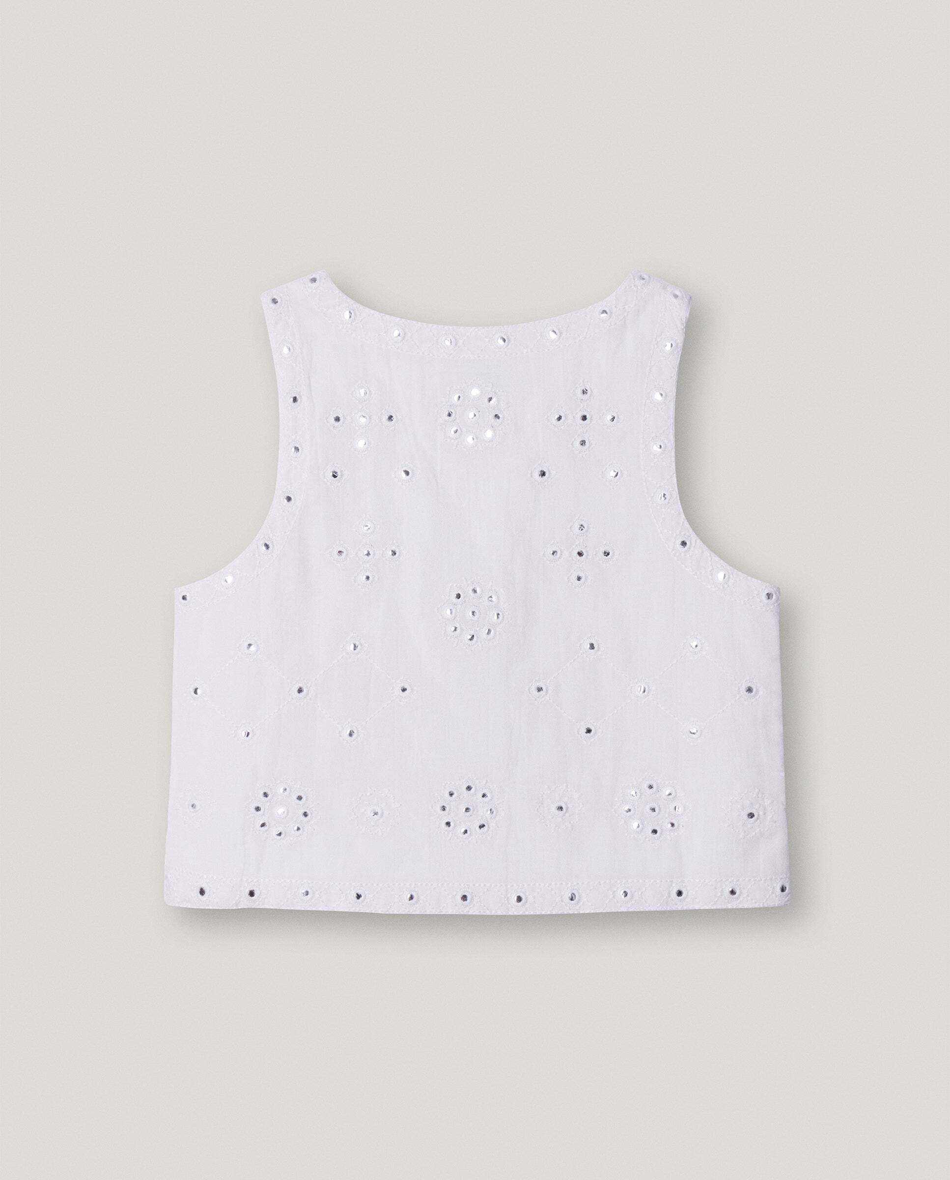 Chaleco con espejos Holly de niña - Pepe Jeans - Blanco Blanco-3