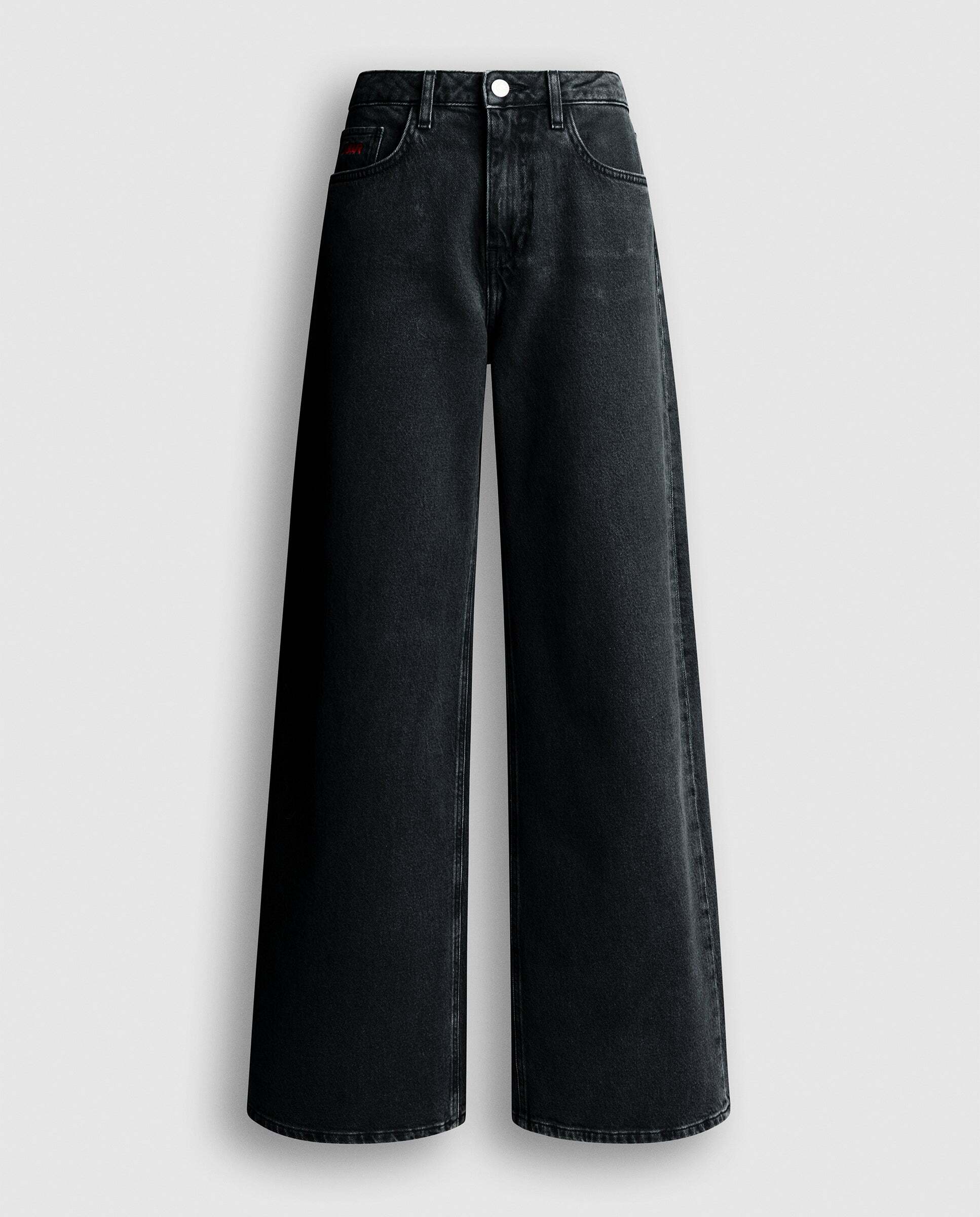 Vaquero de mujer fit wide y tiro medio red bull racing - Pepe Jeans - Gris Gris-9
