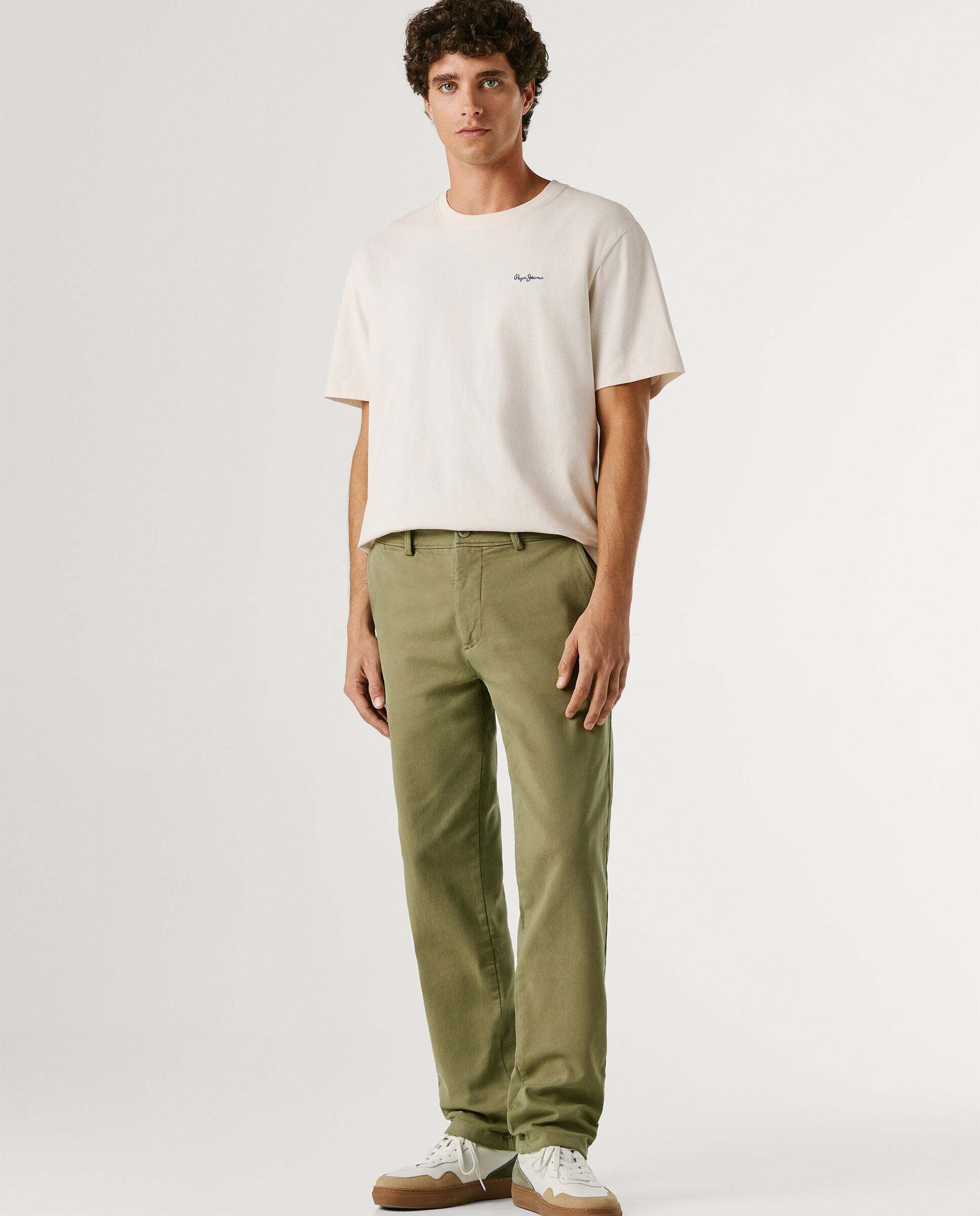 Imagen 0 de Pantalón chino de hombre fit slim Verde