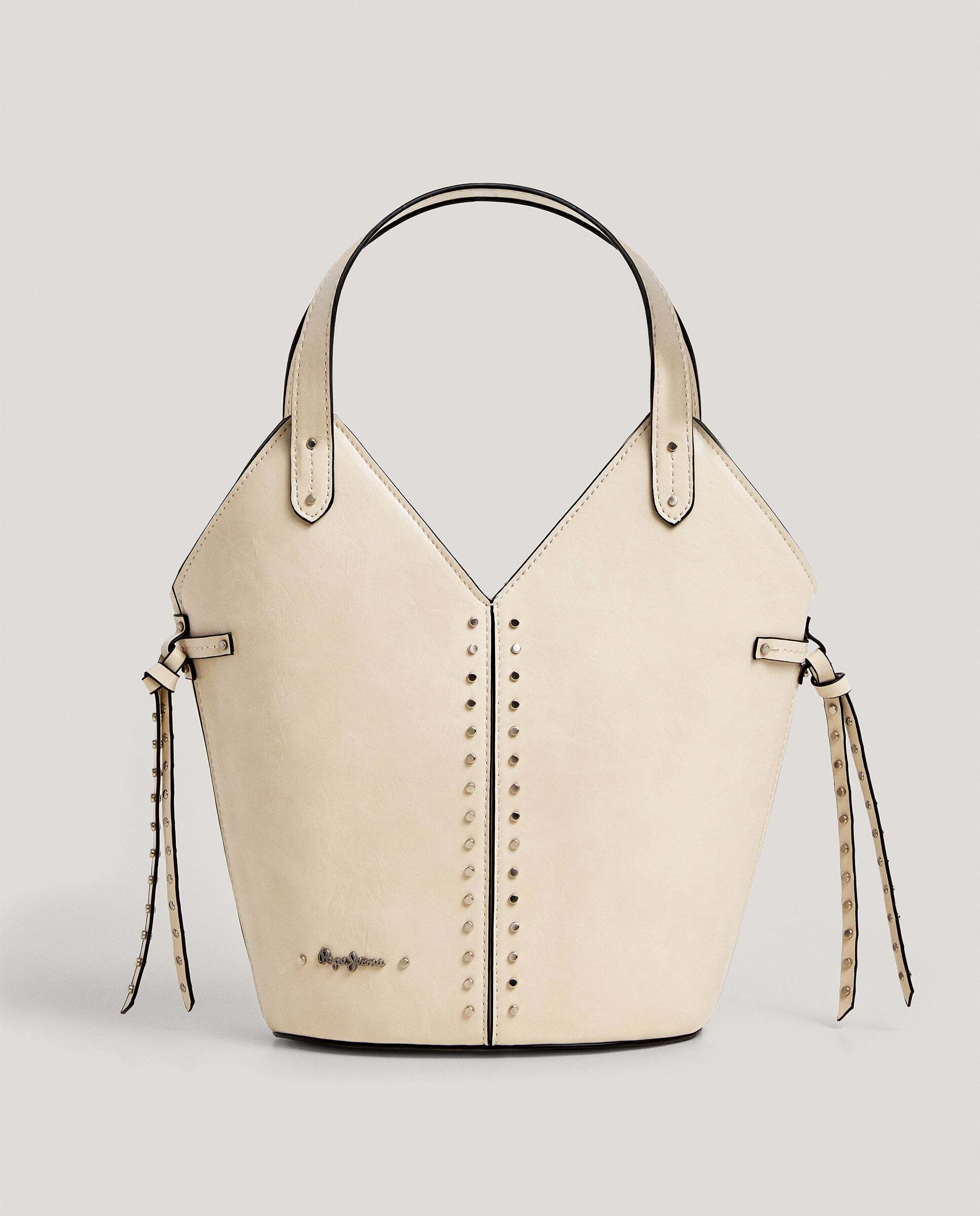 Bandolera de mujer efecto piel - Pepe Jeans - Blanco Blanco-1