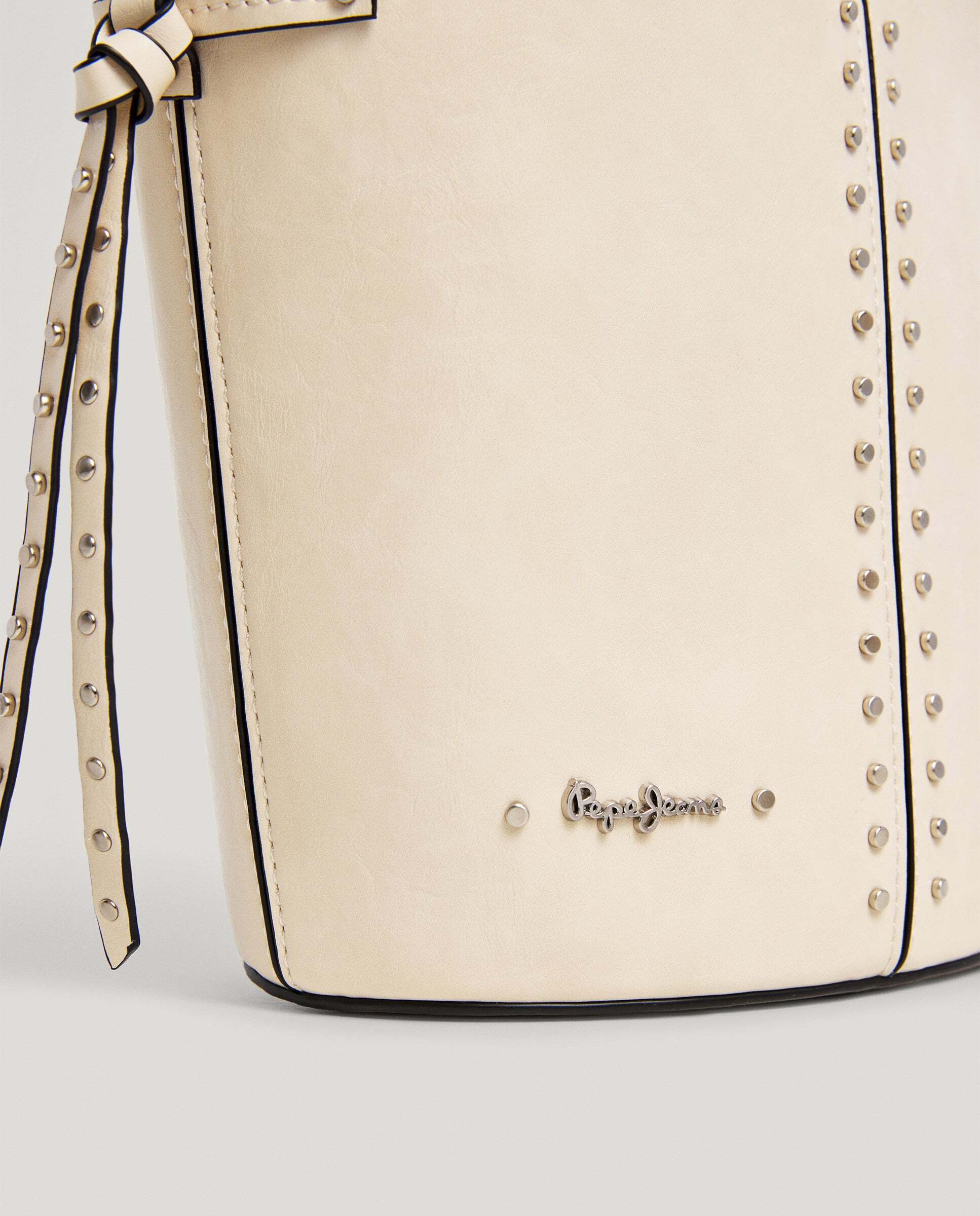 Bandolera de mujer efecto piel - Pepe Jeans - Blanco Blanco-4