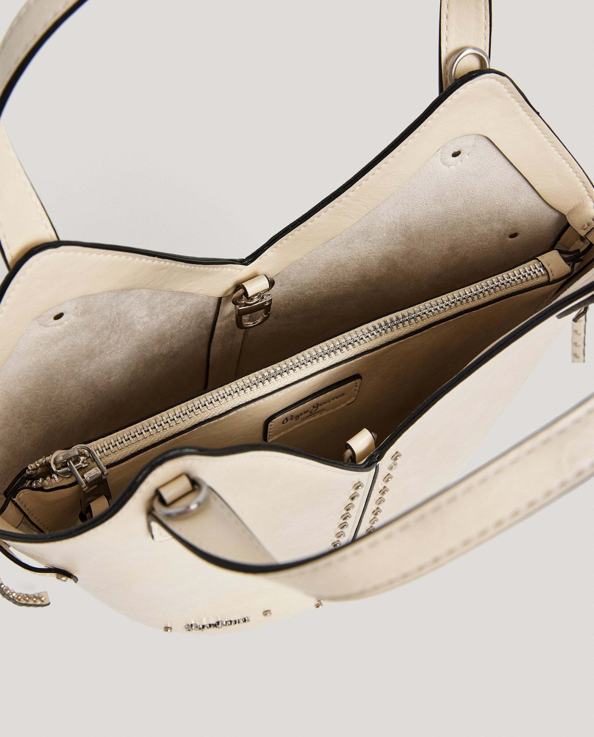 Bandolera de mujer efecto piel - Pepe Jeans - Blanco Blanco-5