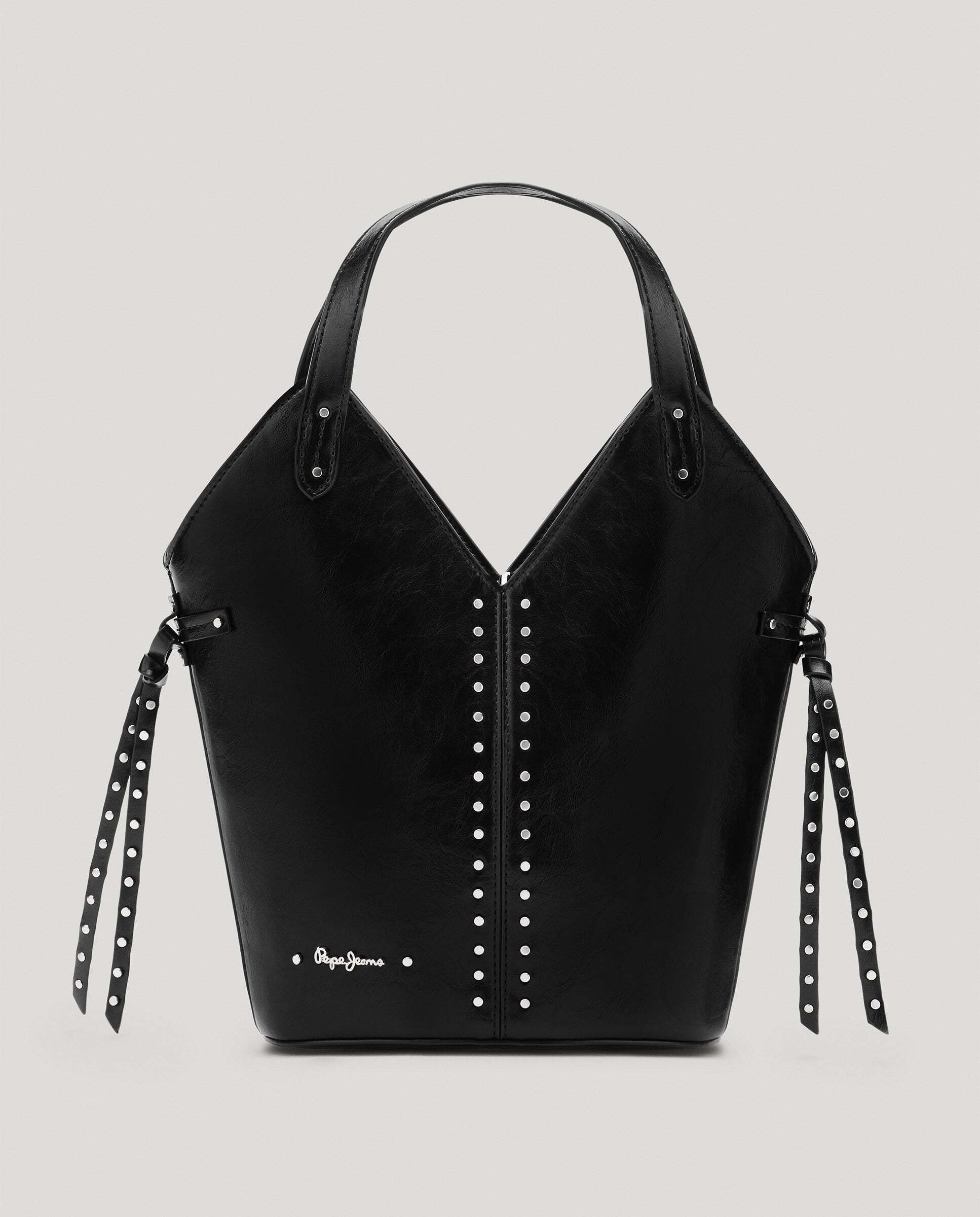 Bandolera de mujer efecto piel - Pepe Jeans - Negro Negro-1