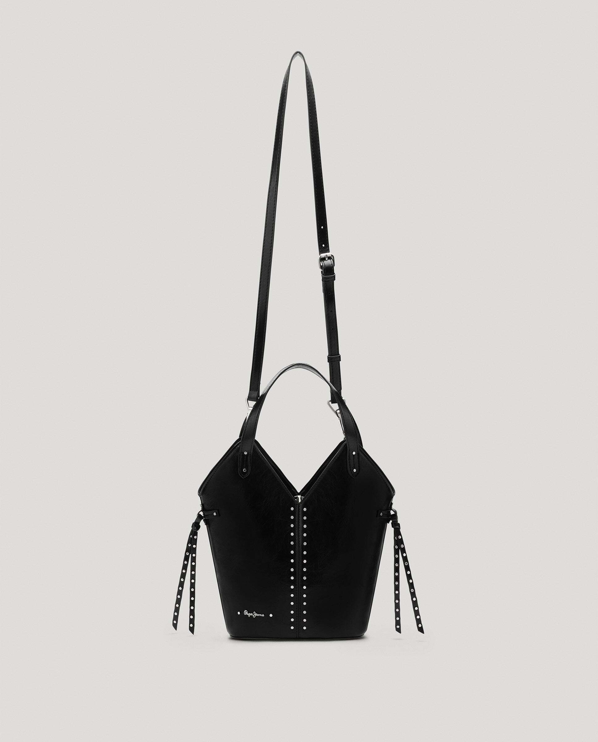 Bandolera de mujer efecto piel - Pepe Jeans - Negro Negro-3