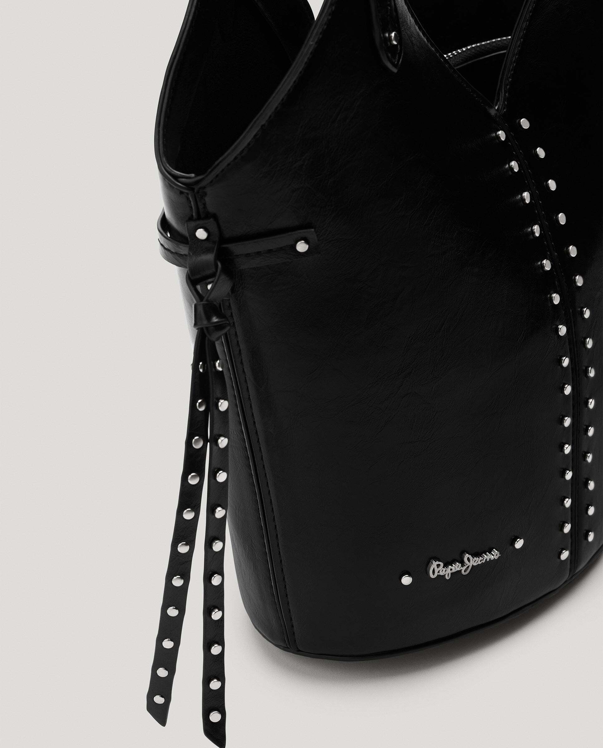 Bandolera de mujer efecto piel - Pepe Jeans - Negro Negro-4