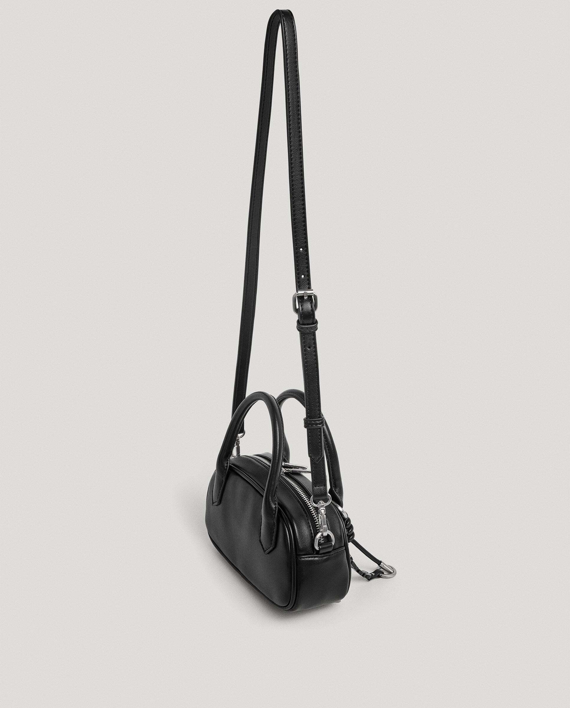 Bolso de mujer de hombro bowling efecto piel - Pepe Jeans - Negro Negro-2