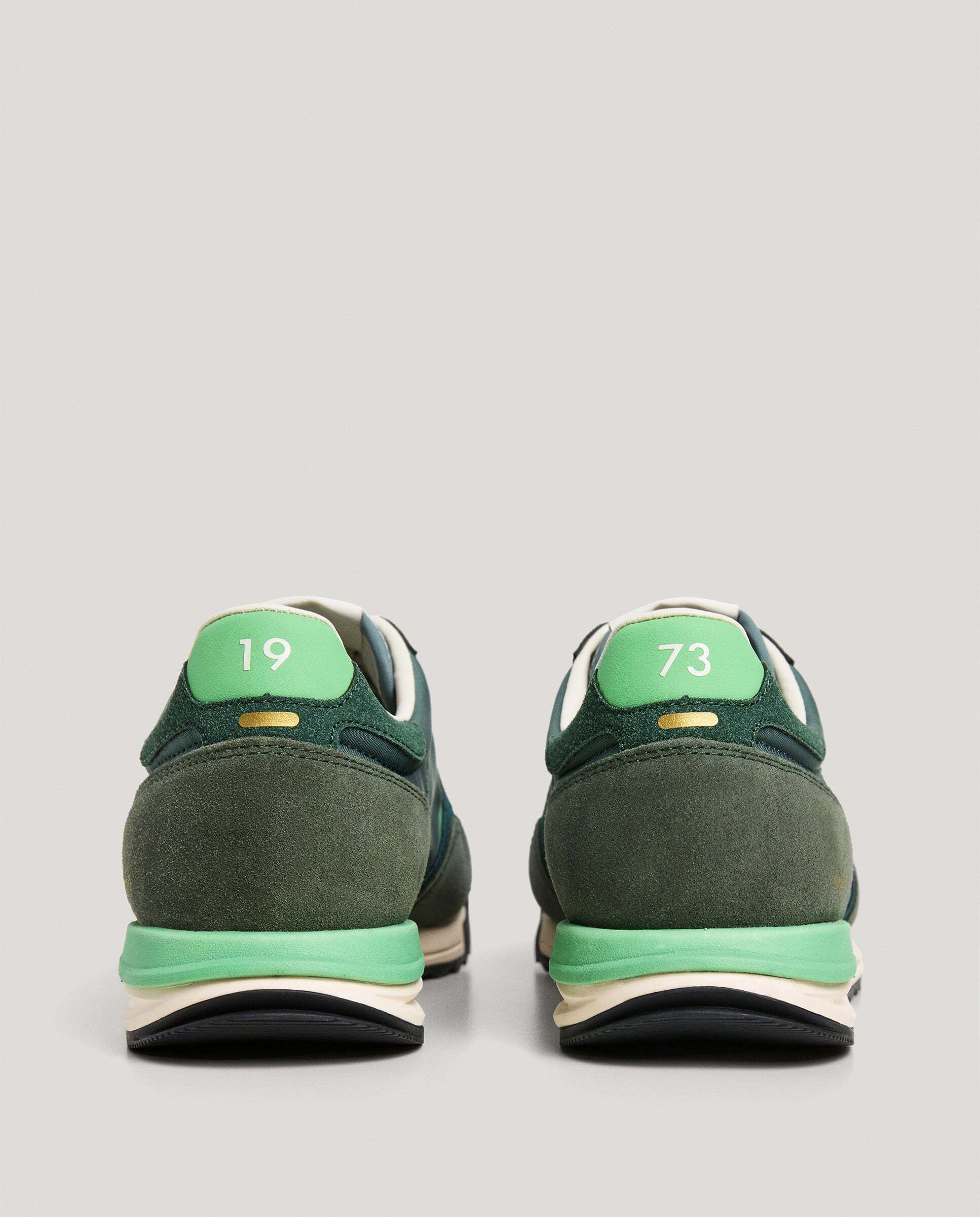Marvin - Pepe Jeans - zapatillas retro con detalles en ante - Verde Verde-4