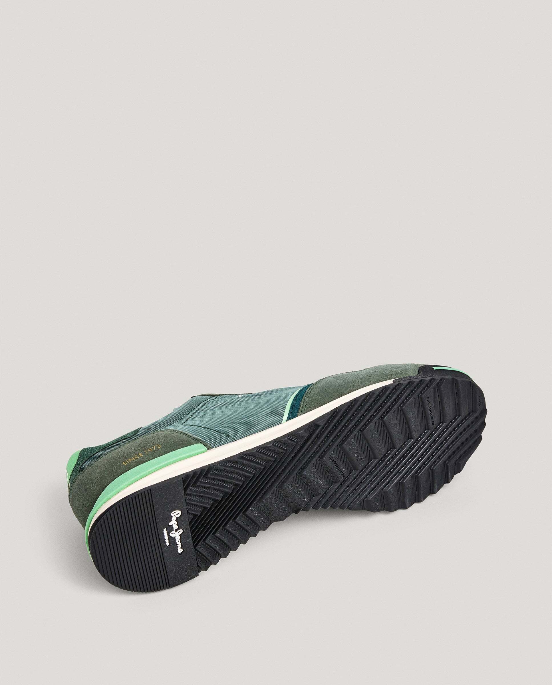 Marvin - Pepe Jeans - zapatillas retro con detalles en ante - Verde Verde-6