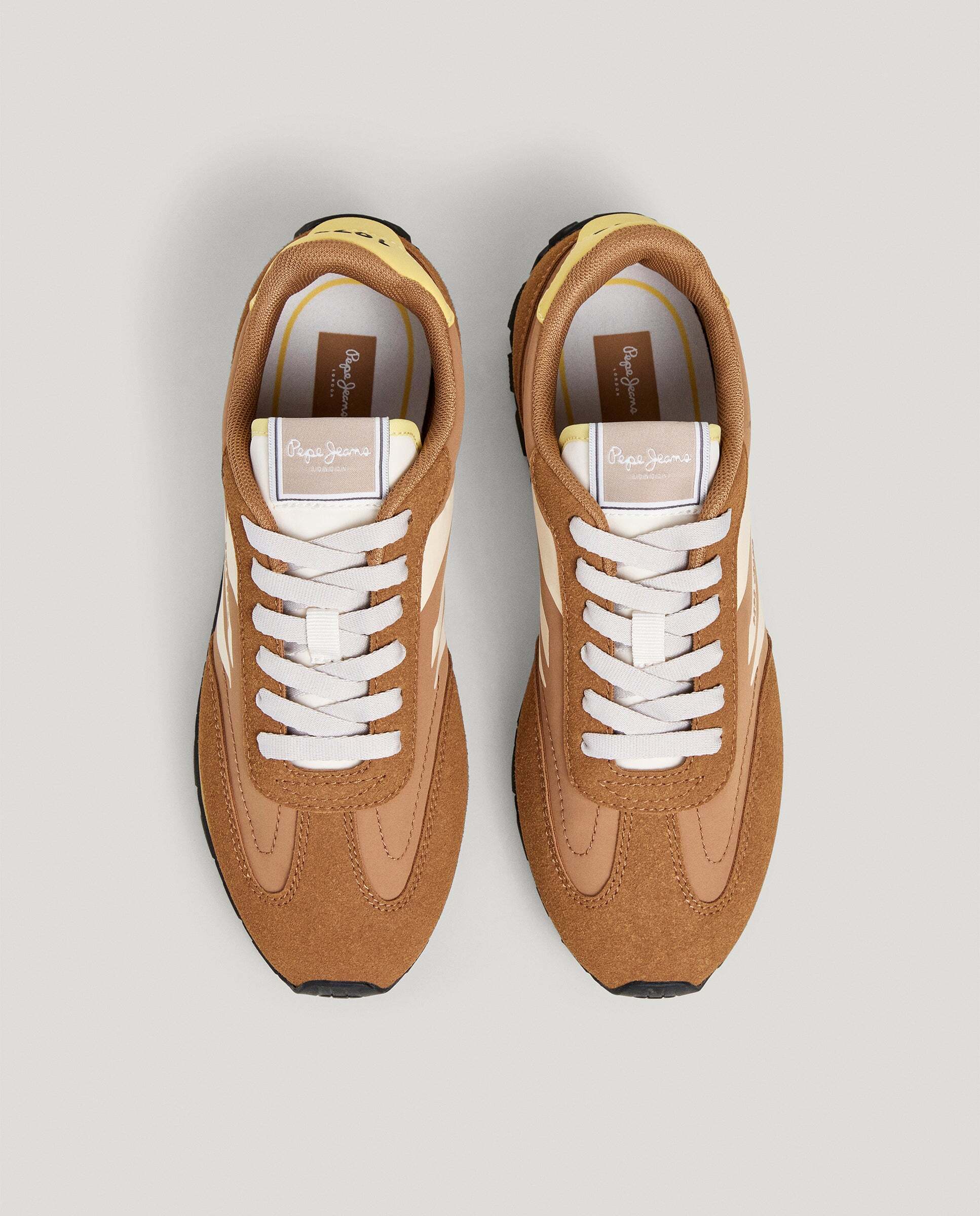 Jane - Pepe Jeans - zapatillas running retro - Marrón Marrón-3