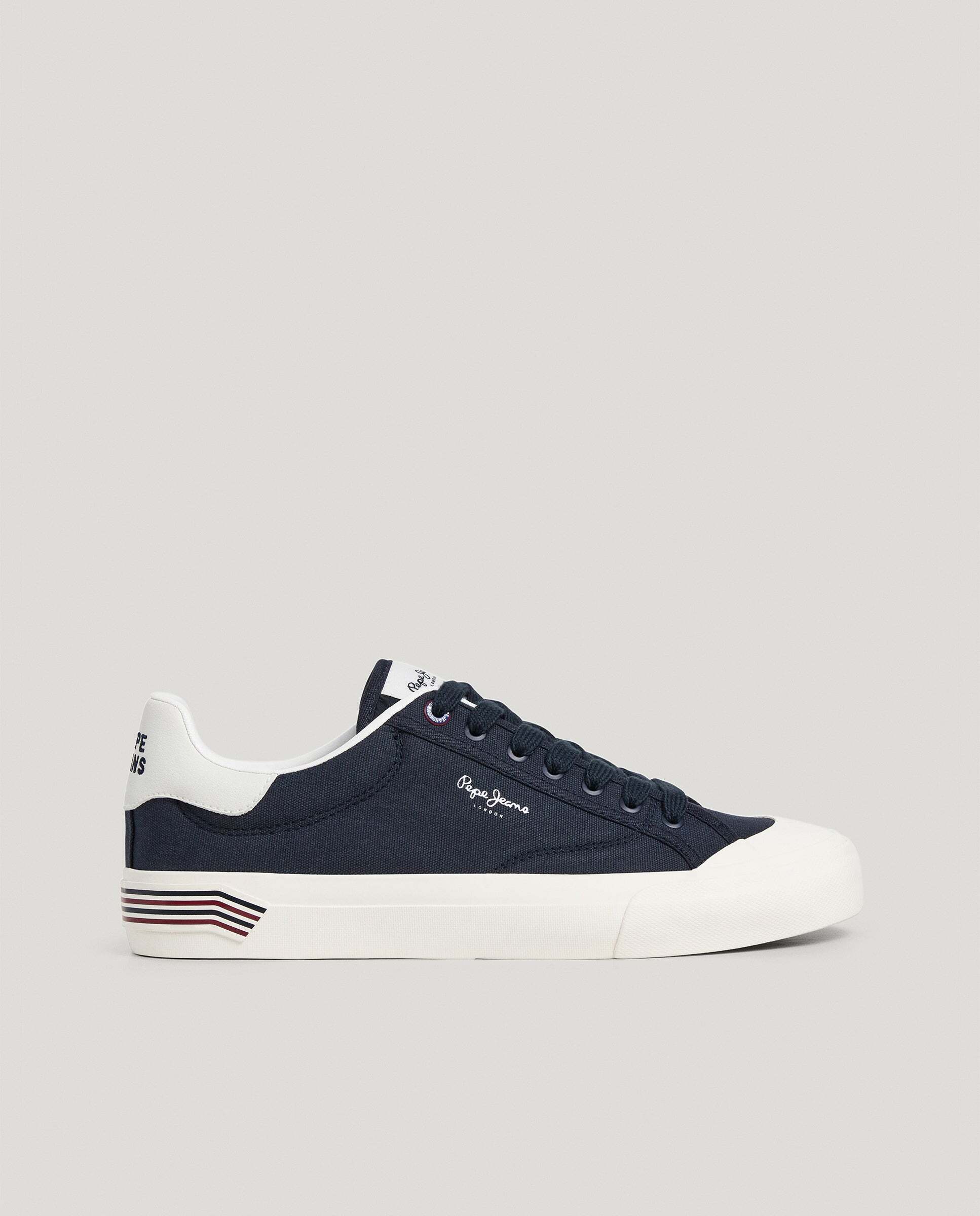 Pepe Jeans - Zapatillas de hombre clásicas de vestir de lona.