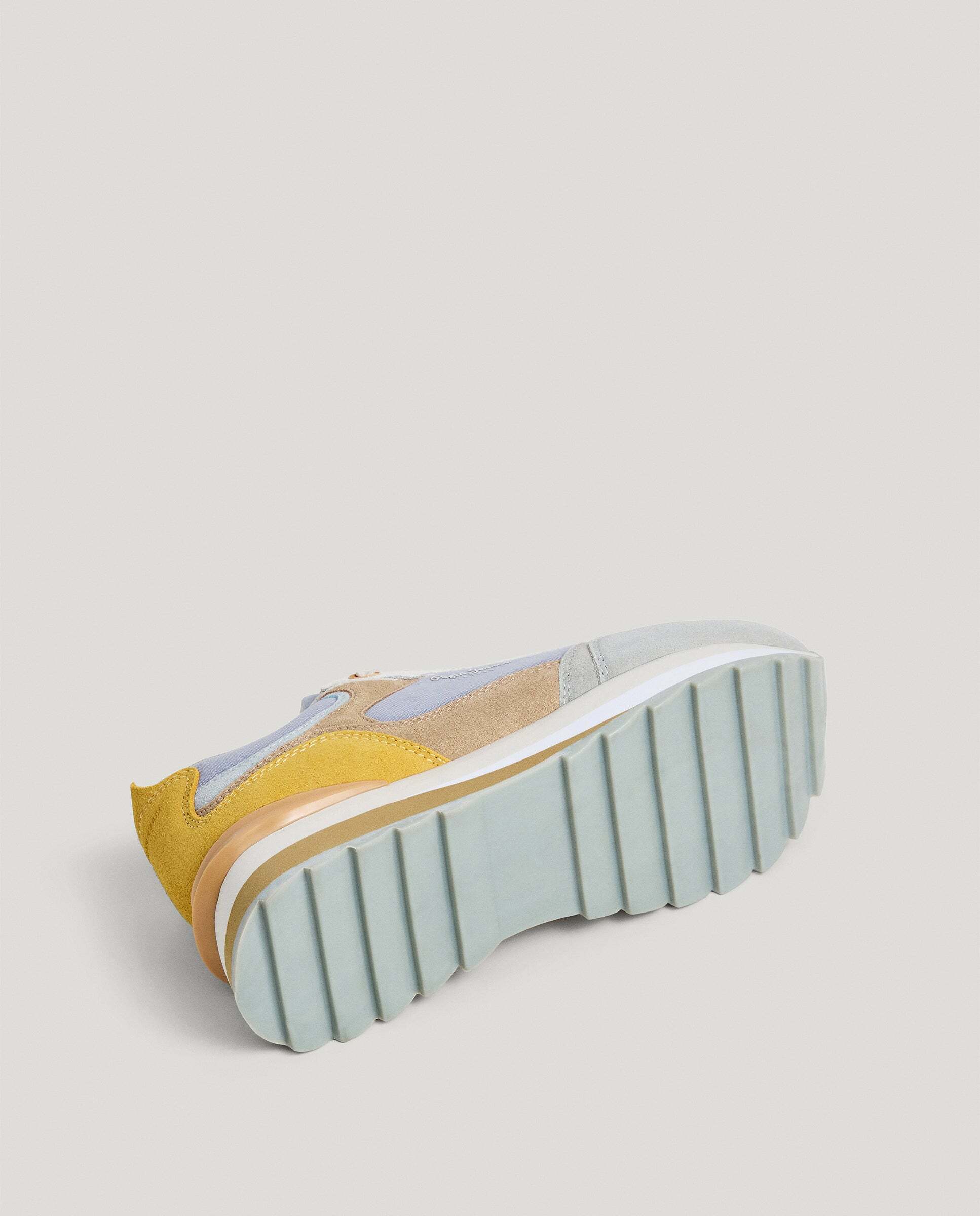 Freya - Pepe Jeans - zapatillas combinadas - Azul Azul-6