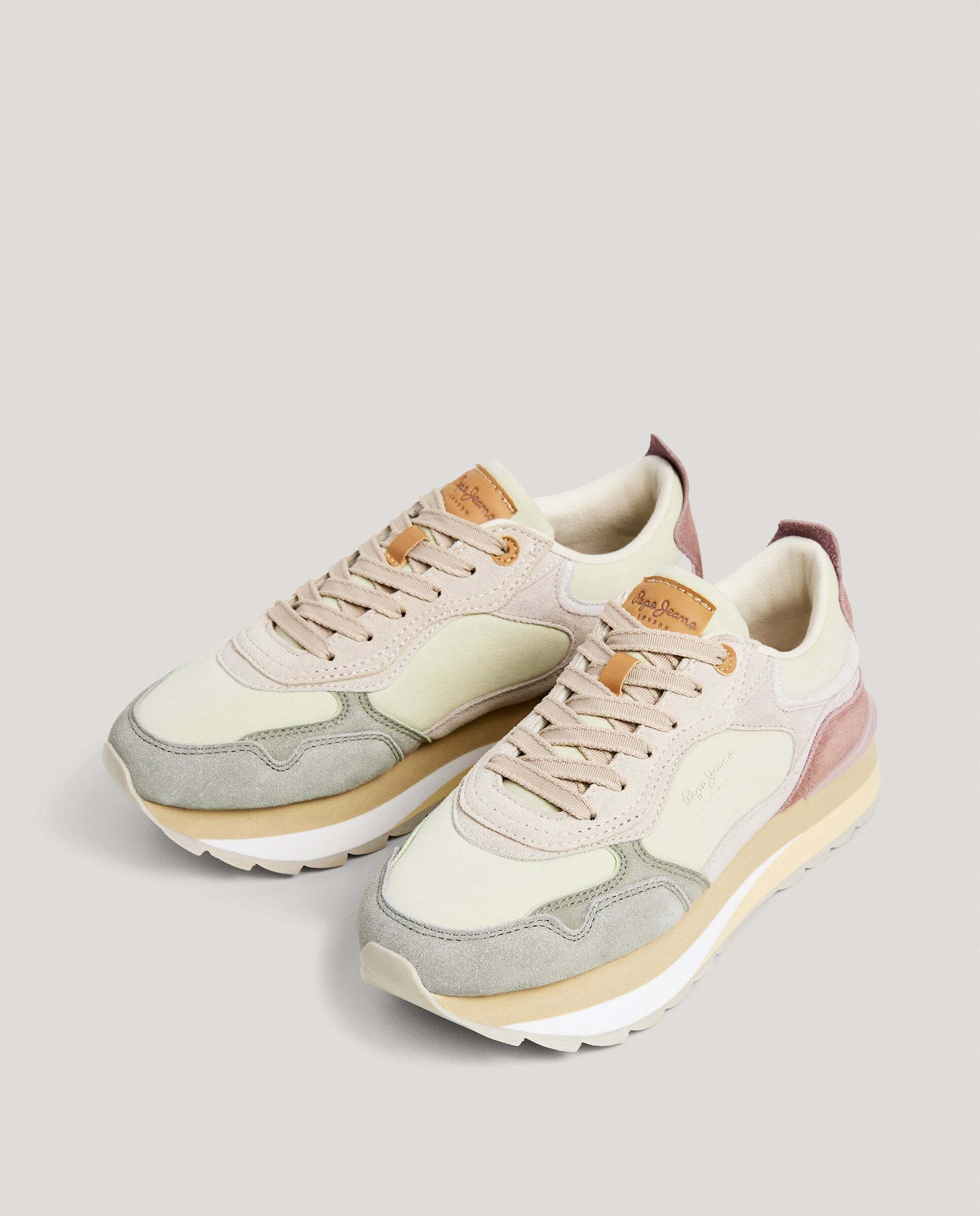 Freya - Pepe Jeans - zapatillas combinadas - Verde Verde-2