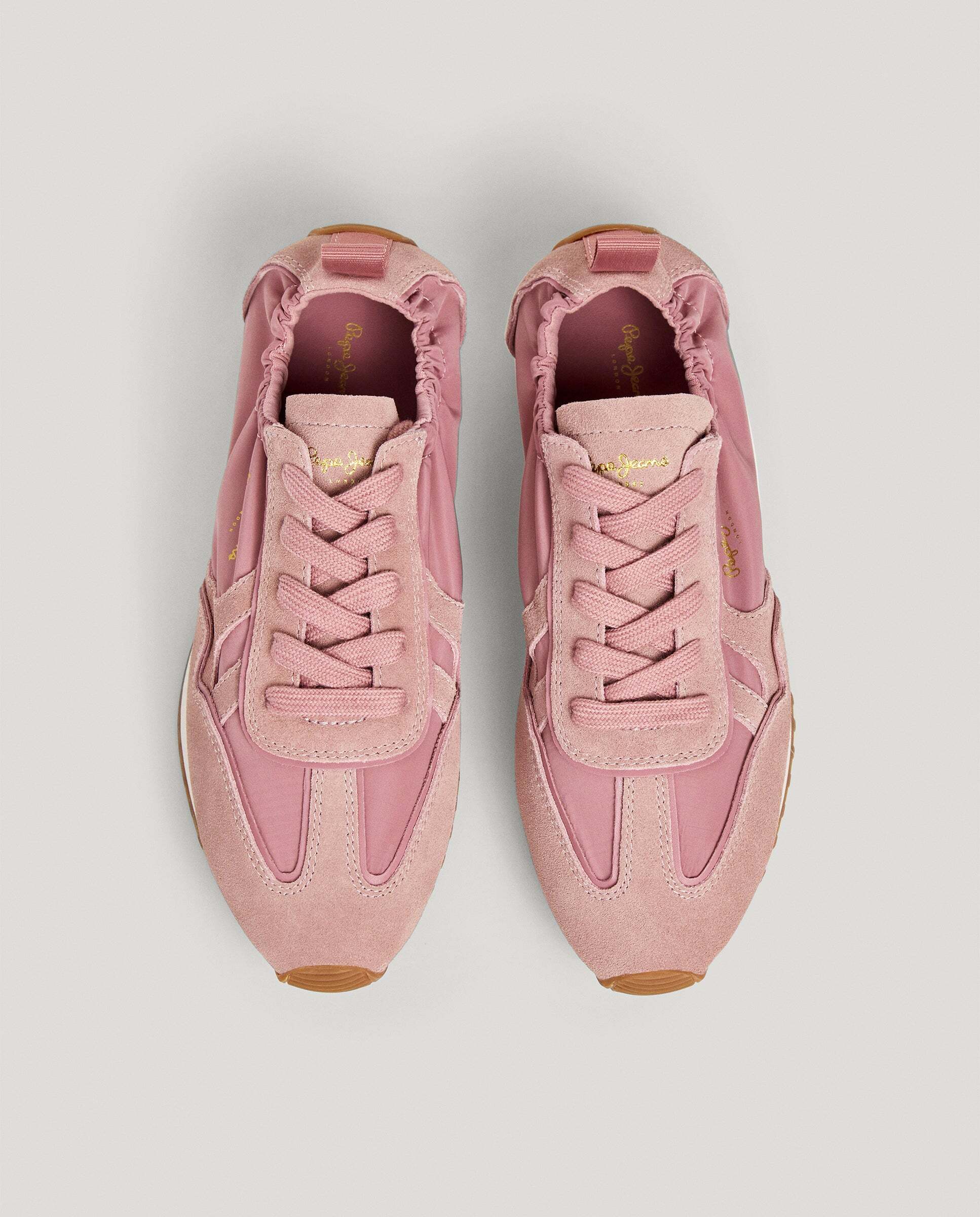 Imagen 3 de Zapatilla estilo retro con el tobillo elástico. - Pepe Jeans - Rosa Rosa