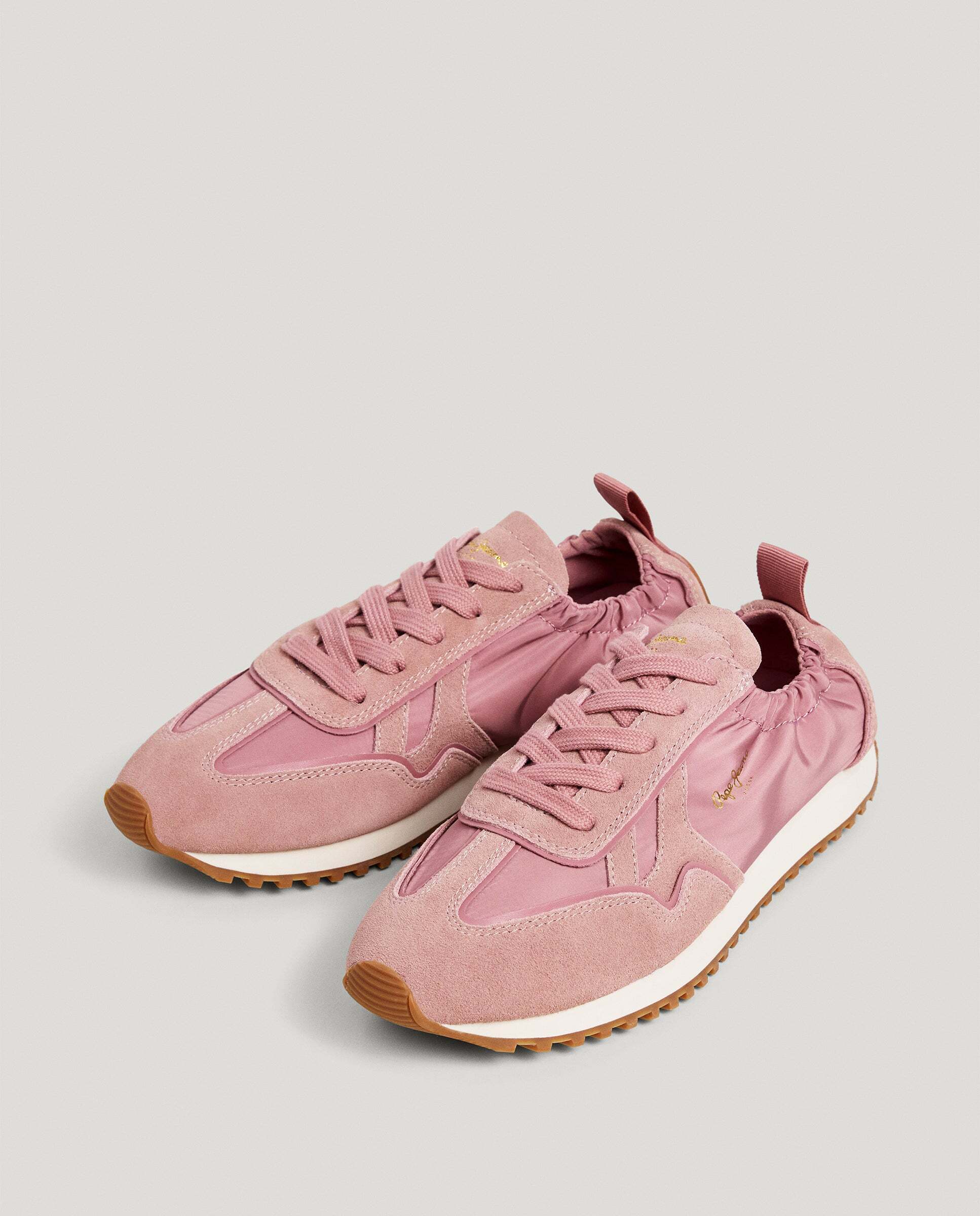 Imagen 2 de Zapatilla estilo retro con el tobillo elástico. - Pepe Jeans - Rosa Rosa