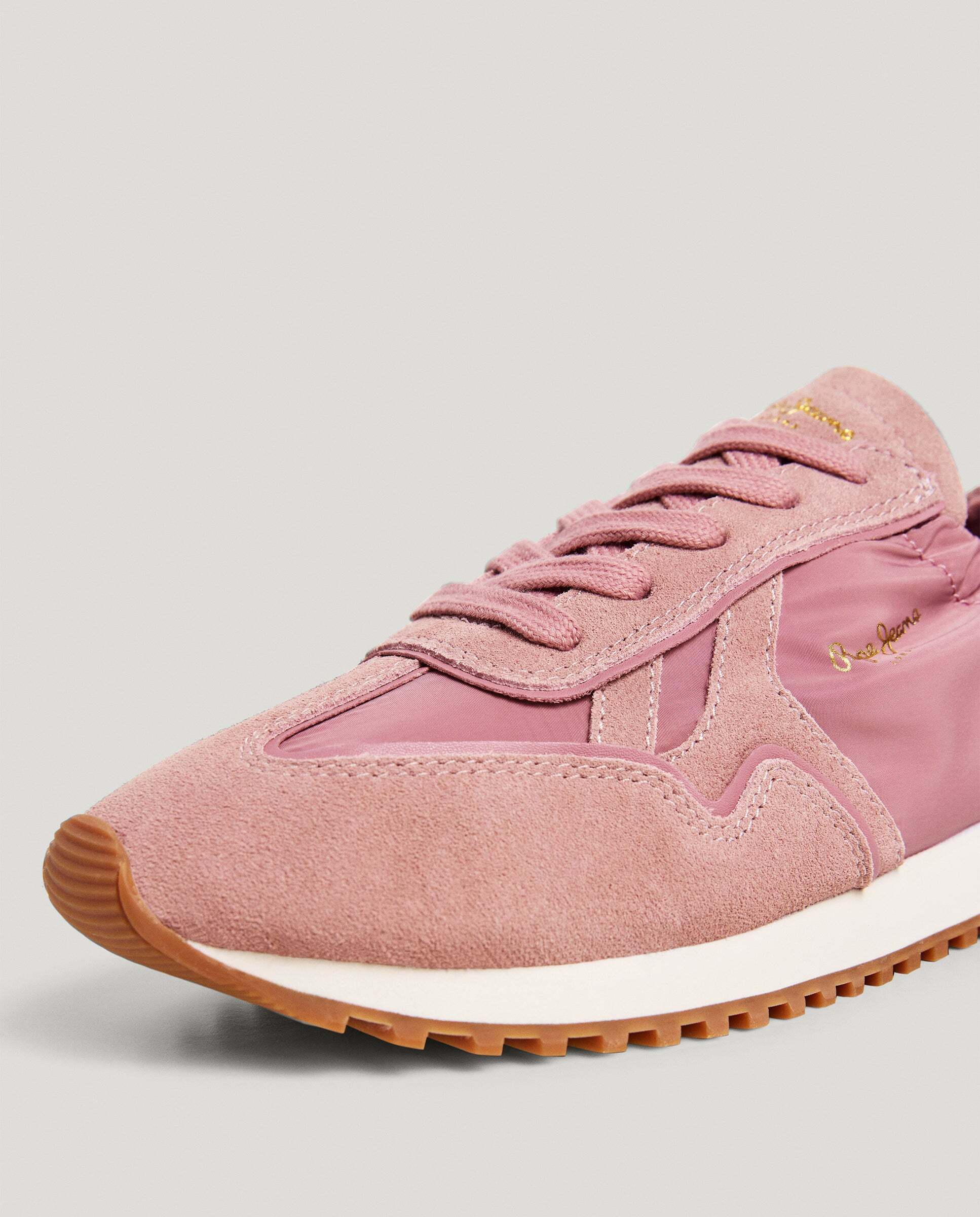 Imagen 5 de Zapatilla estilo retro con el tobillo elástico. - Pepe Jeans - Rosa Rosa