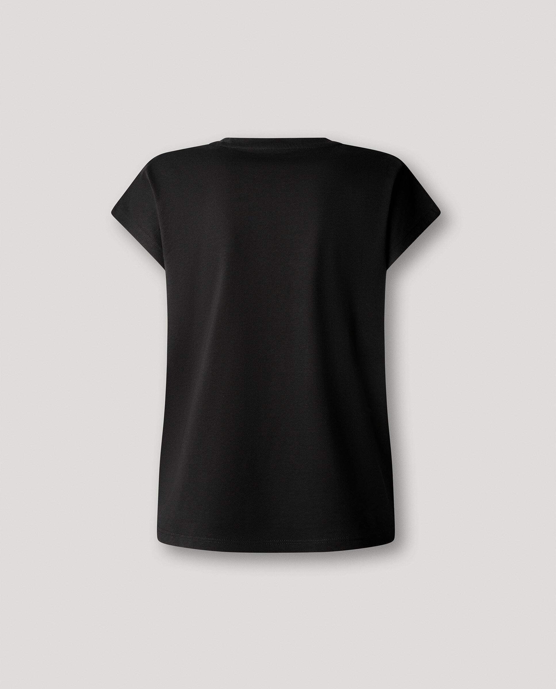Camiseta de mujer fit slim con logo estampado - Pepe Jeans - Negro Negro-5