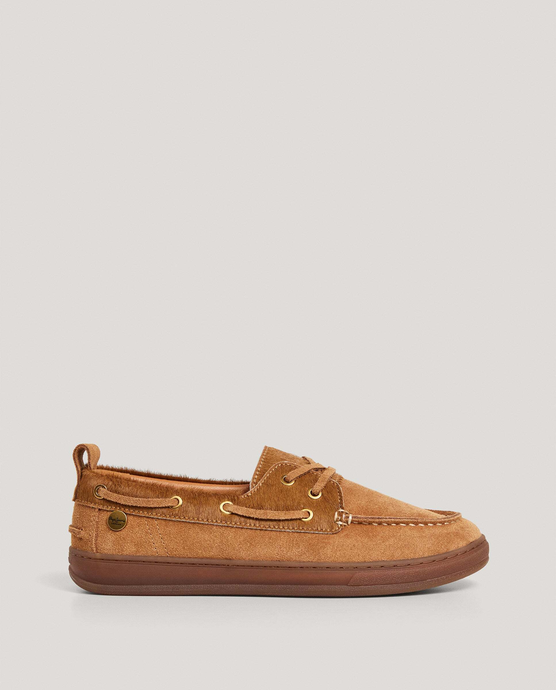 Pepe Jeans - Mocasin náutico de mujer en ante.