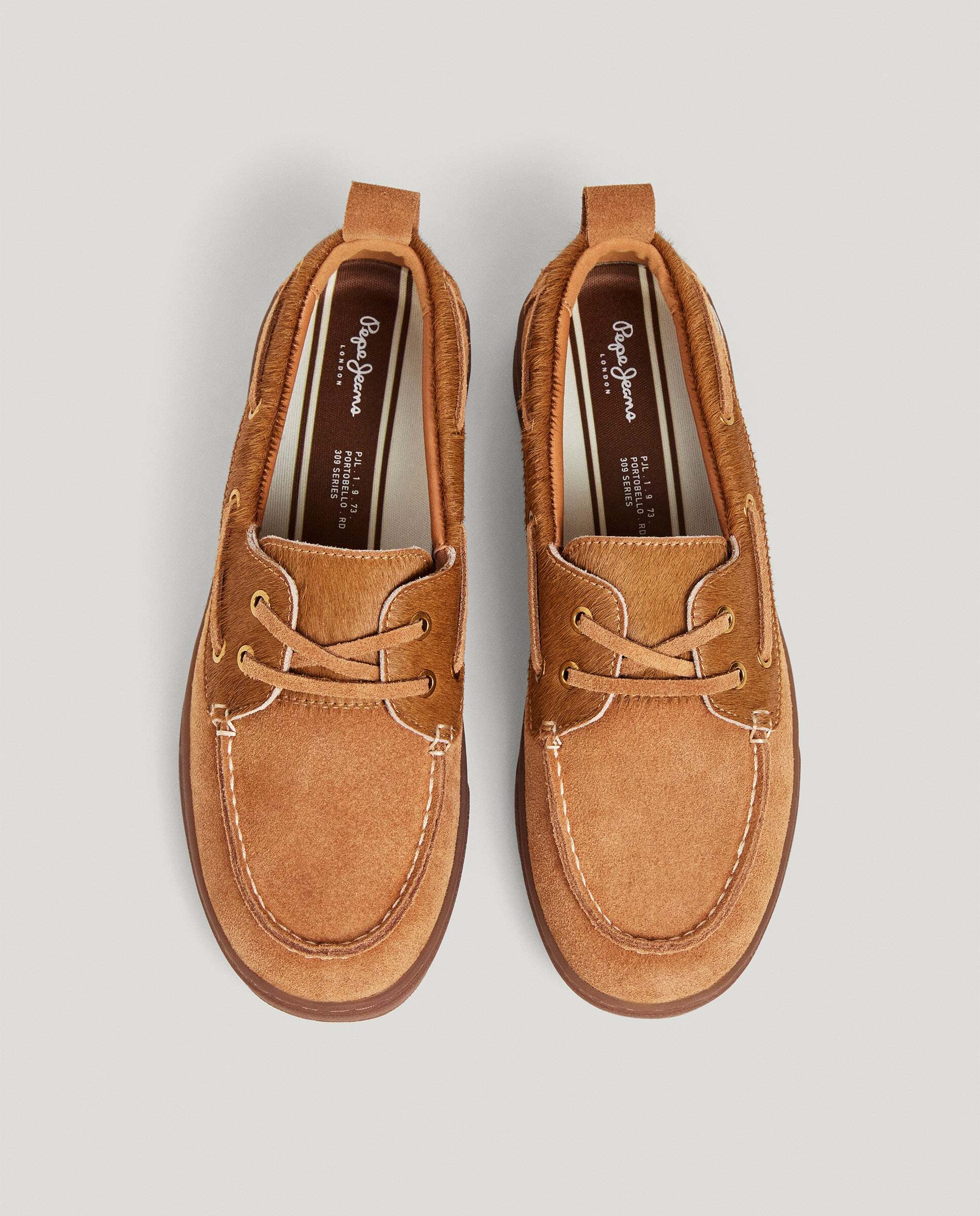 Ball - Pepe Jeans - zapatos náuticos en ante - Marrón Marrón-3