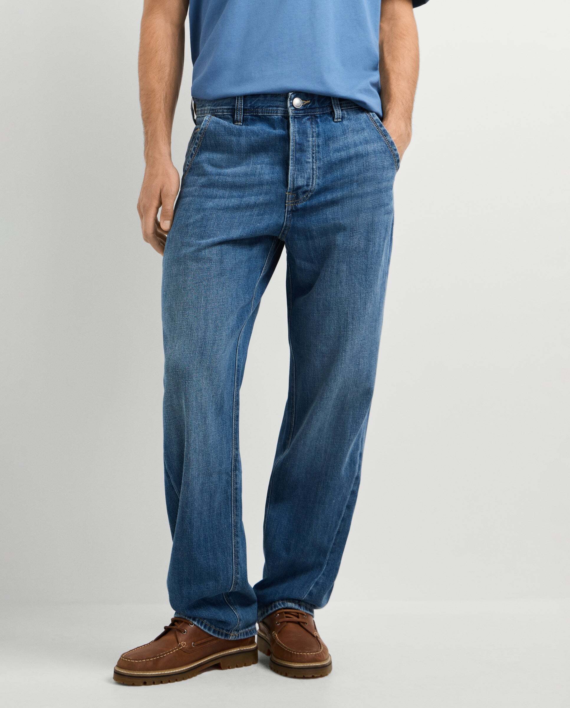 Imagen 2 de Vaquero de hombre fit loose tiro caído - Pepe Jeans - Azul denim Azul denim