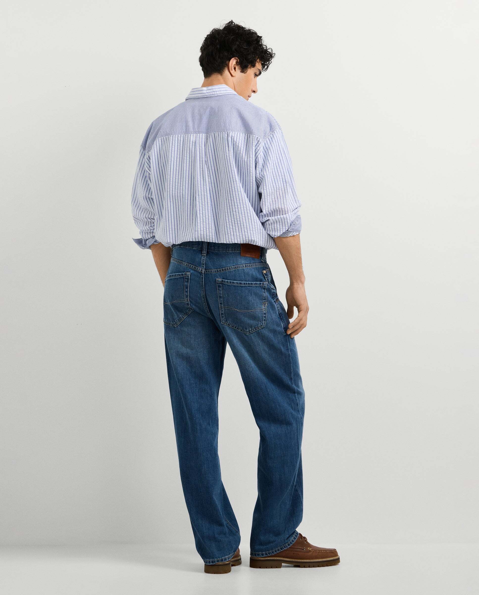 Imagen 3 de Vaquero de hombre fit loose tiro caído - Pepe Jeans - Azul denim Azul denim