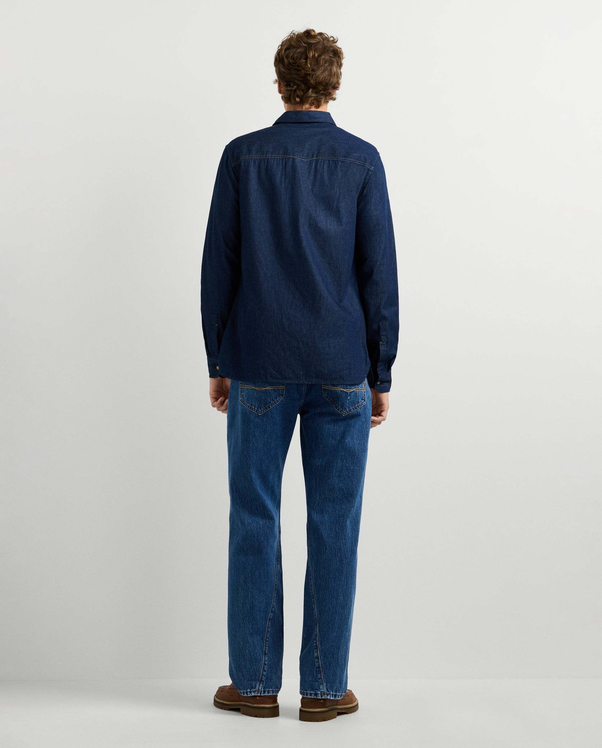 Camisa vaquera de hombre fit slim - Pepe Jeans - Azul oscuro Azul oscuro-3