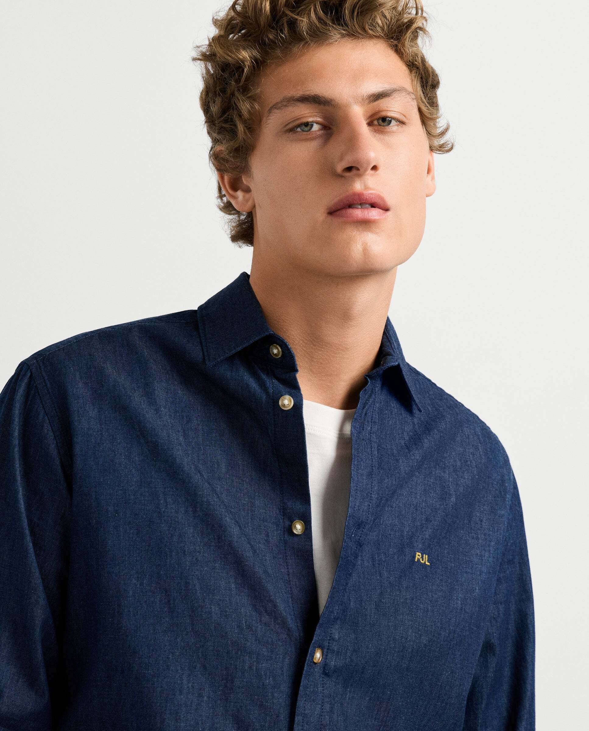 Camisa vaquera de hombre fit slim - Pepe Jeans - Azul oscuro Azul oscuro-5