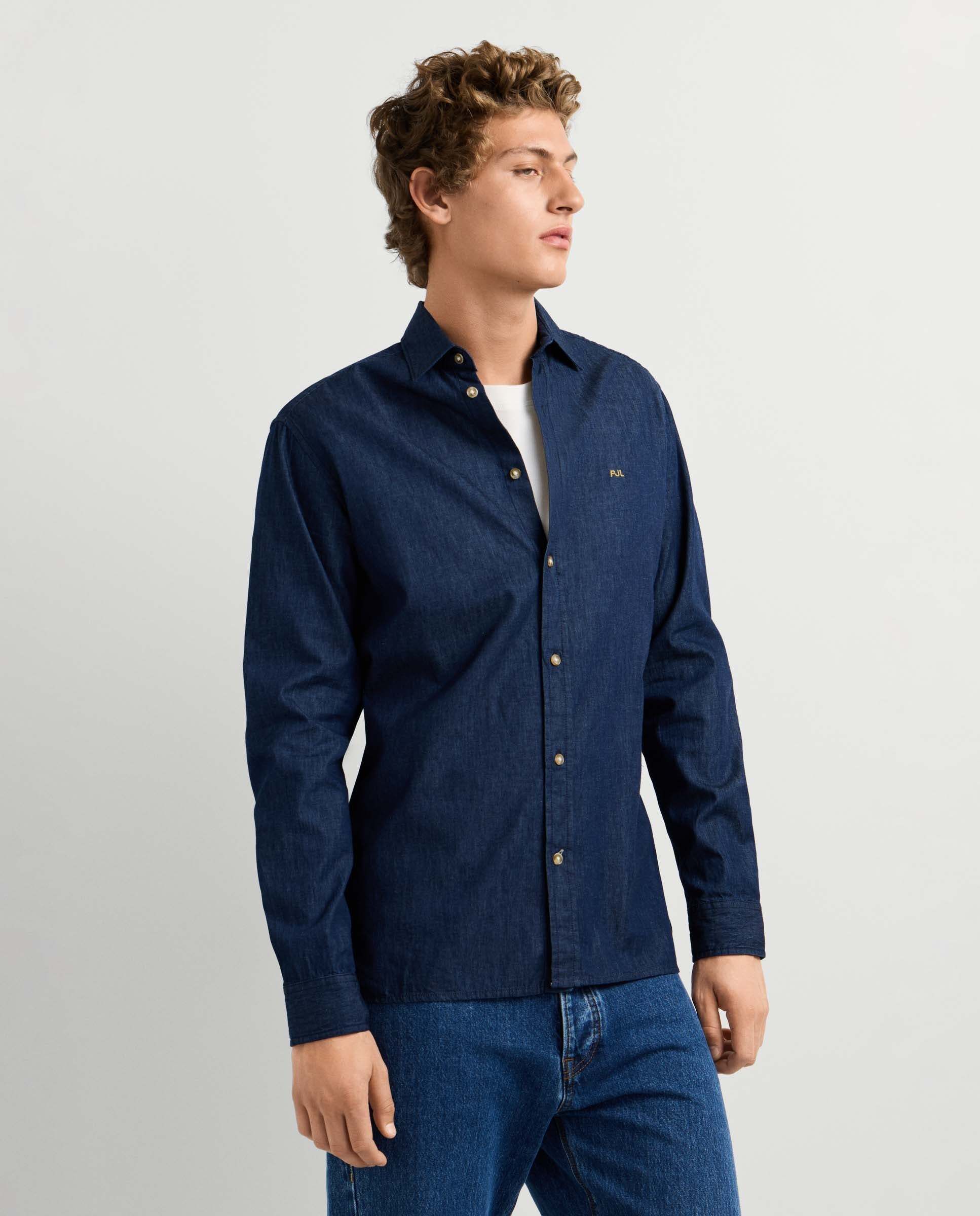 Camisa vaquera de hombre fit slim - Pepe Jeans - Azul oscuro Azul oscuro-6